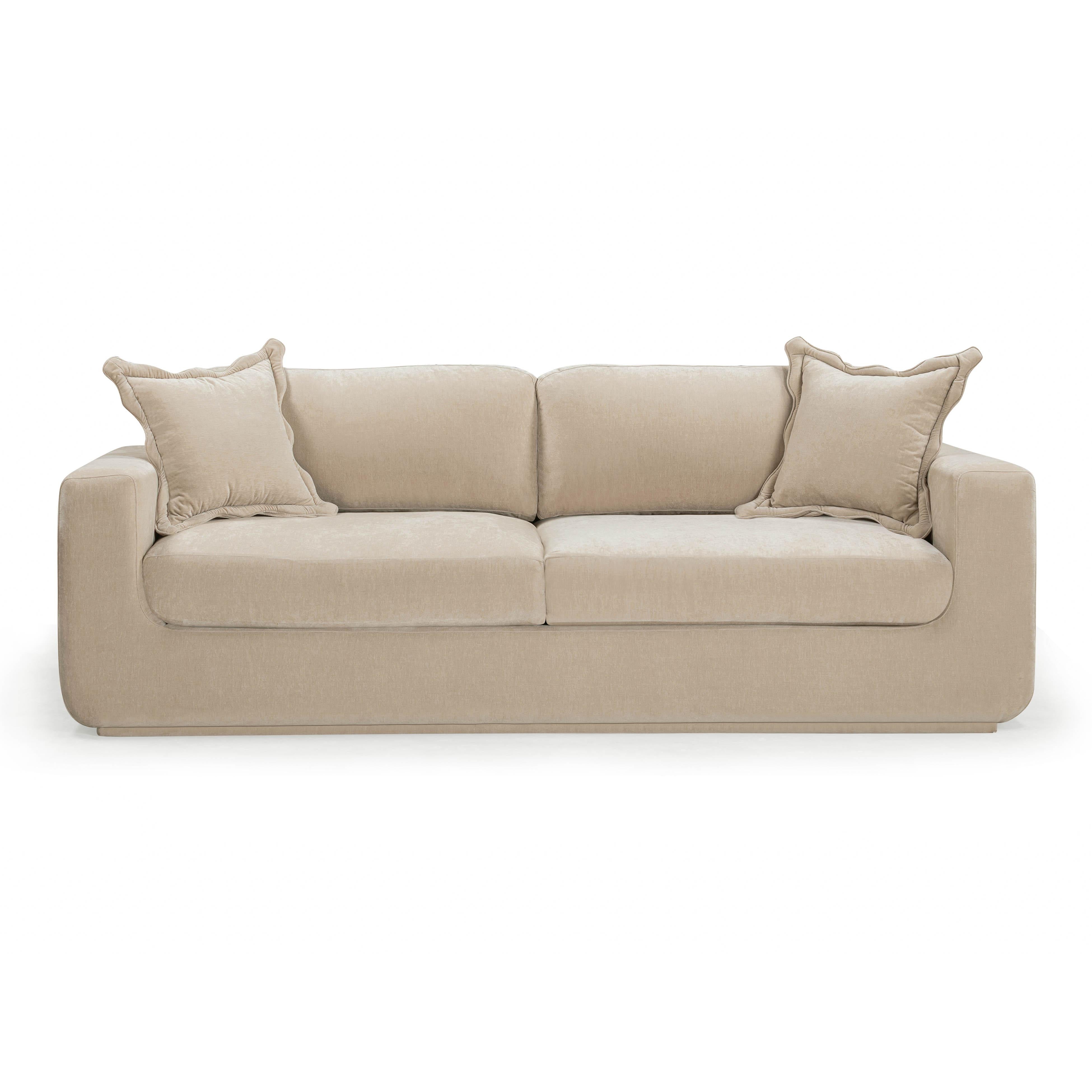 Miri Upcycled Contract-Grade Washed Velvet Sofa