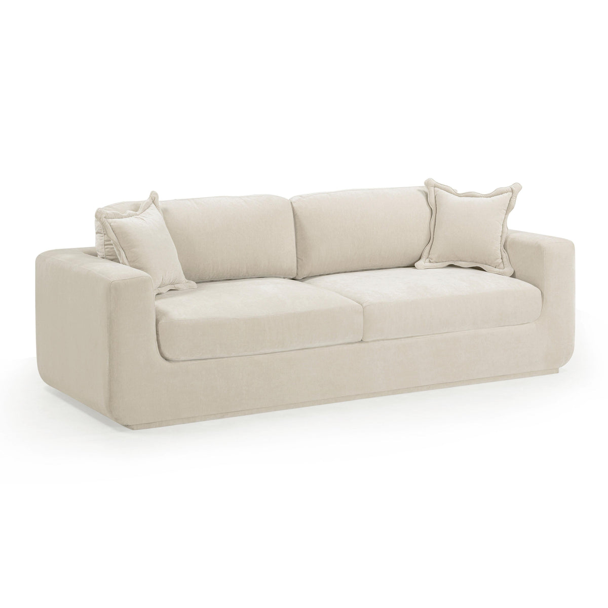 Miri Upcycled Contract-Grade Washed Velvet Sofa
