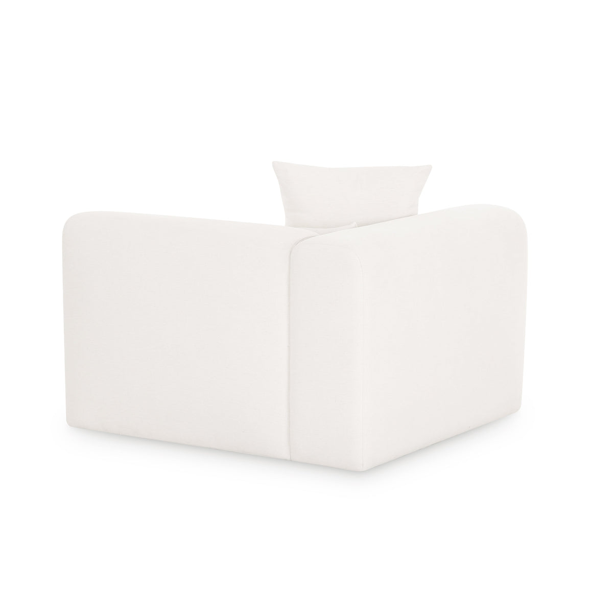 Tarra Cream Performance Chenille Modular Corner Chair