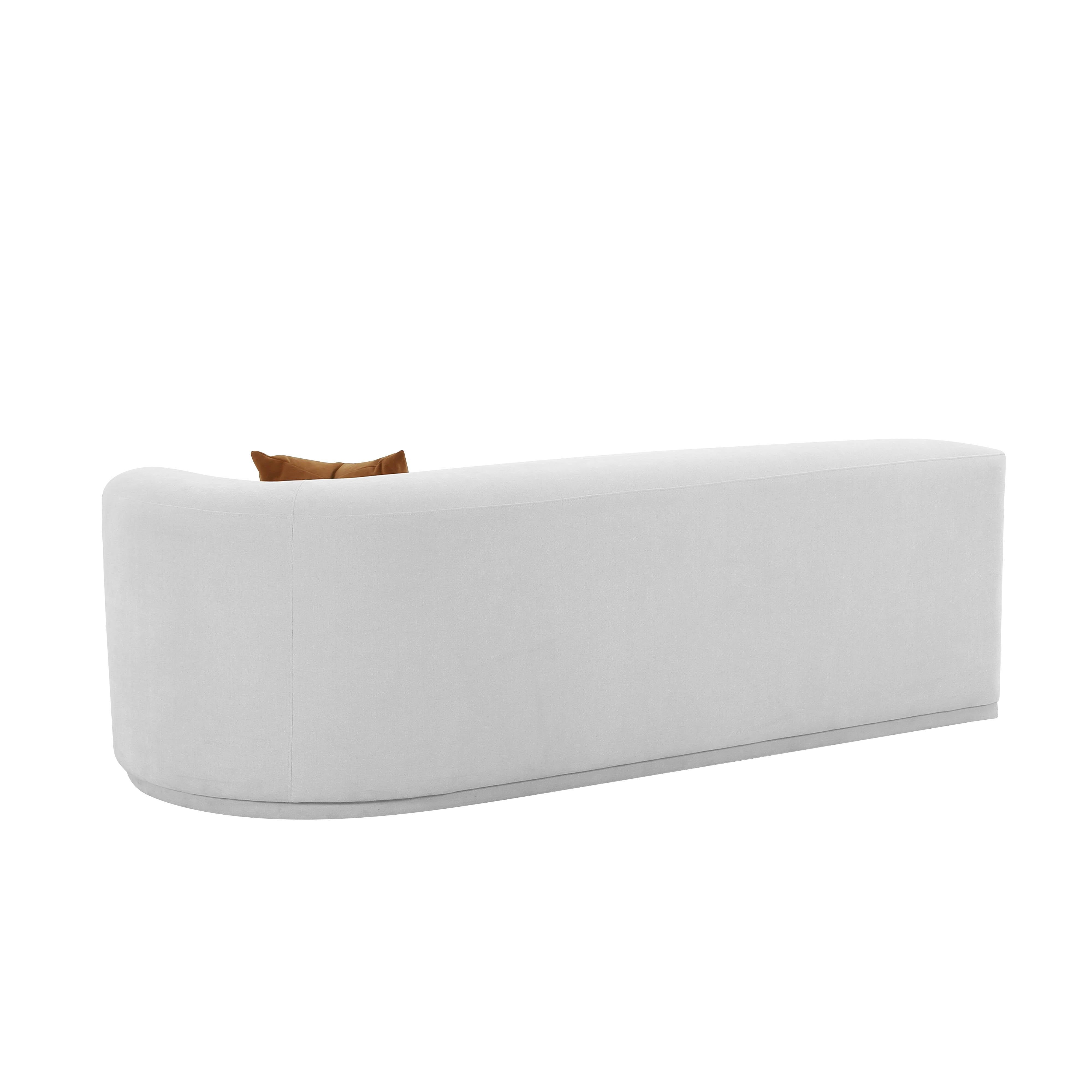 Fickle 82.5" Grey Performance Velvet Modular Loveseat