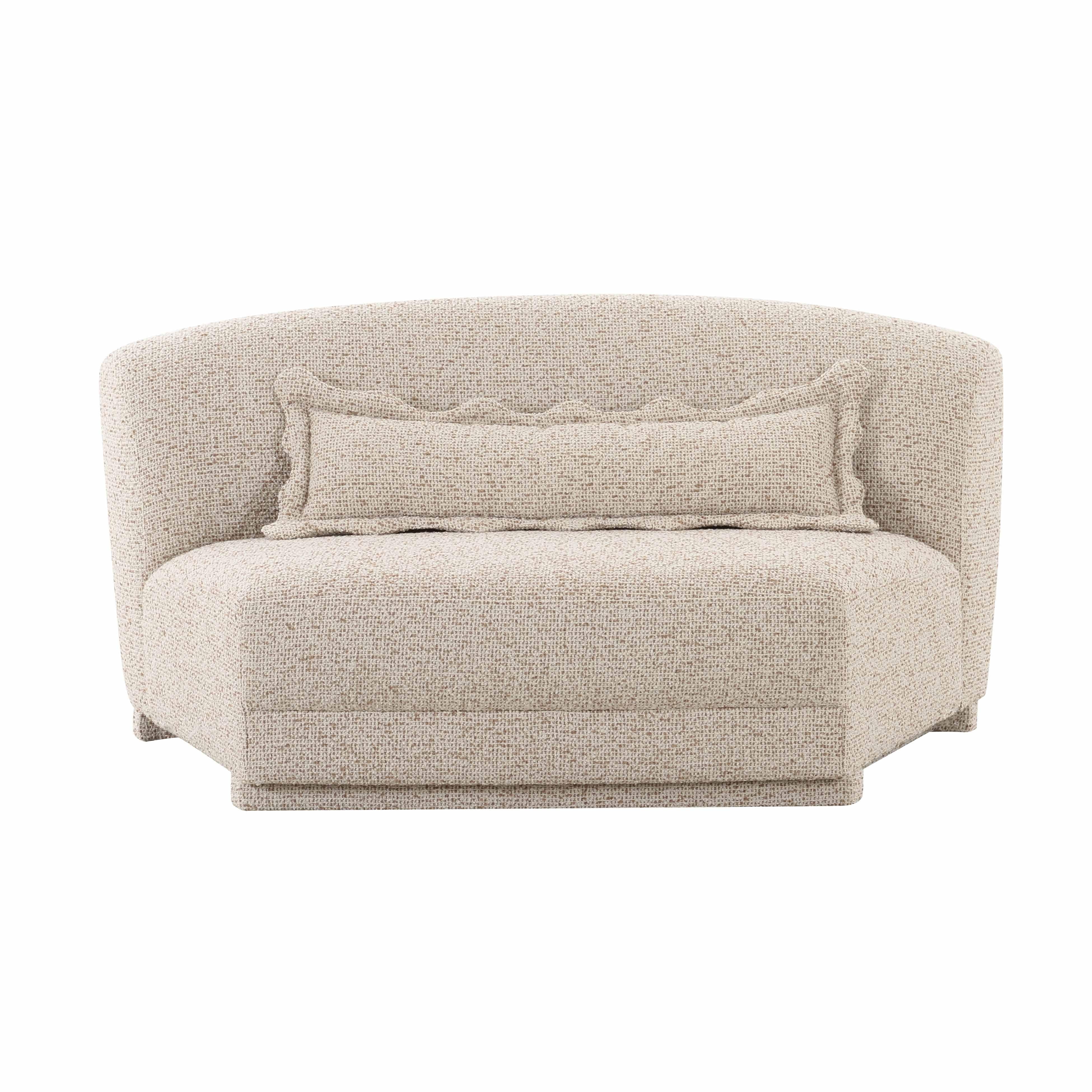 Marion 63" Two-Tone Textured Performance Boucle Armless Loveseat