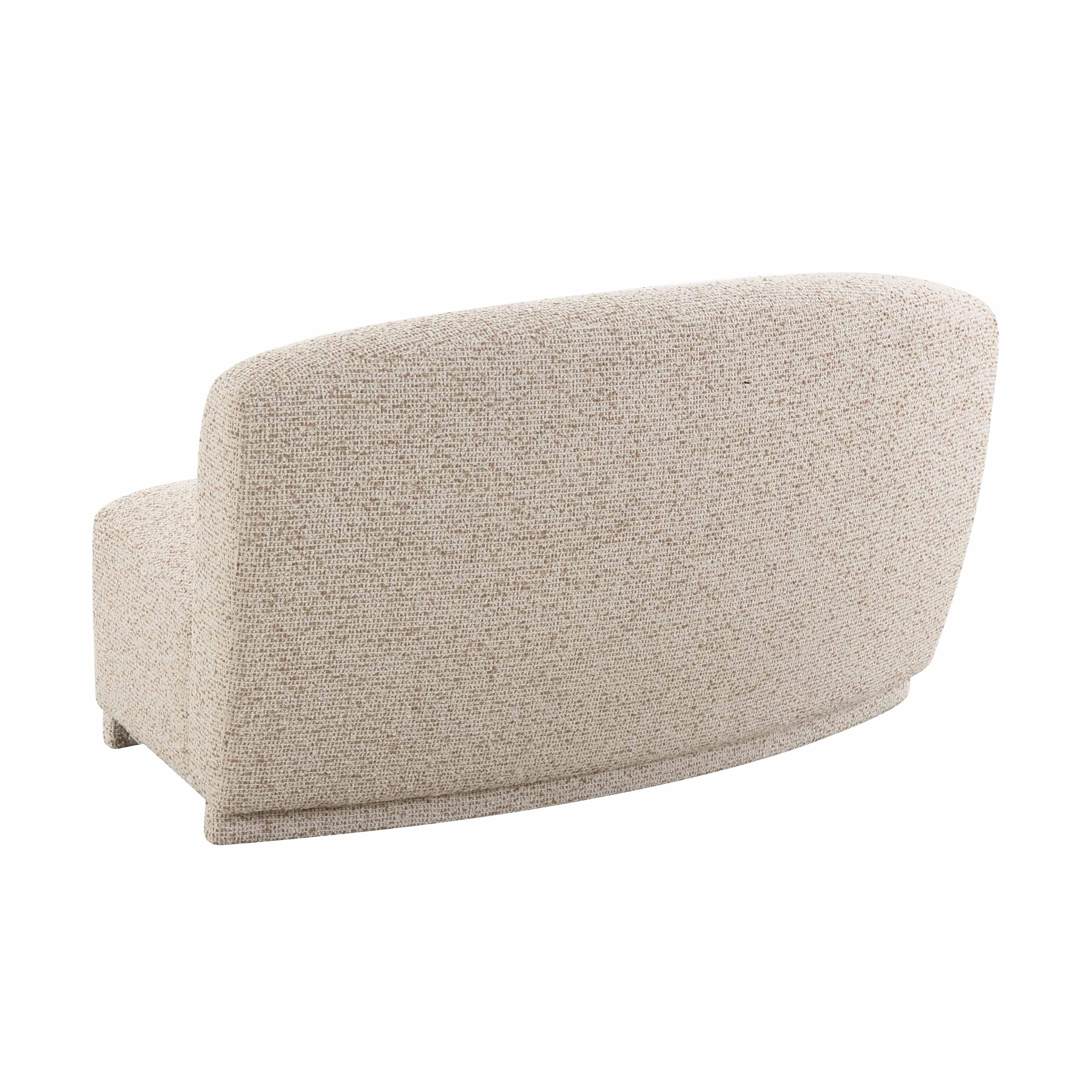 Marion 63" Two-Tone Textured Performance Boucle Armless Loveseat