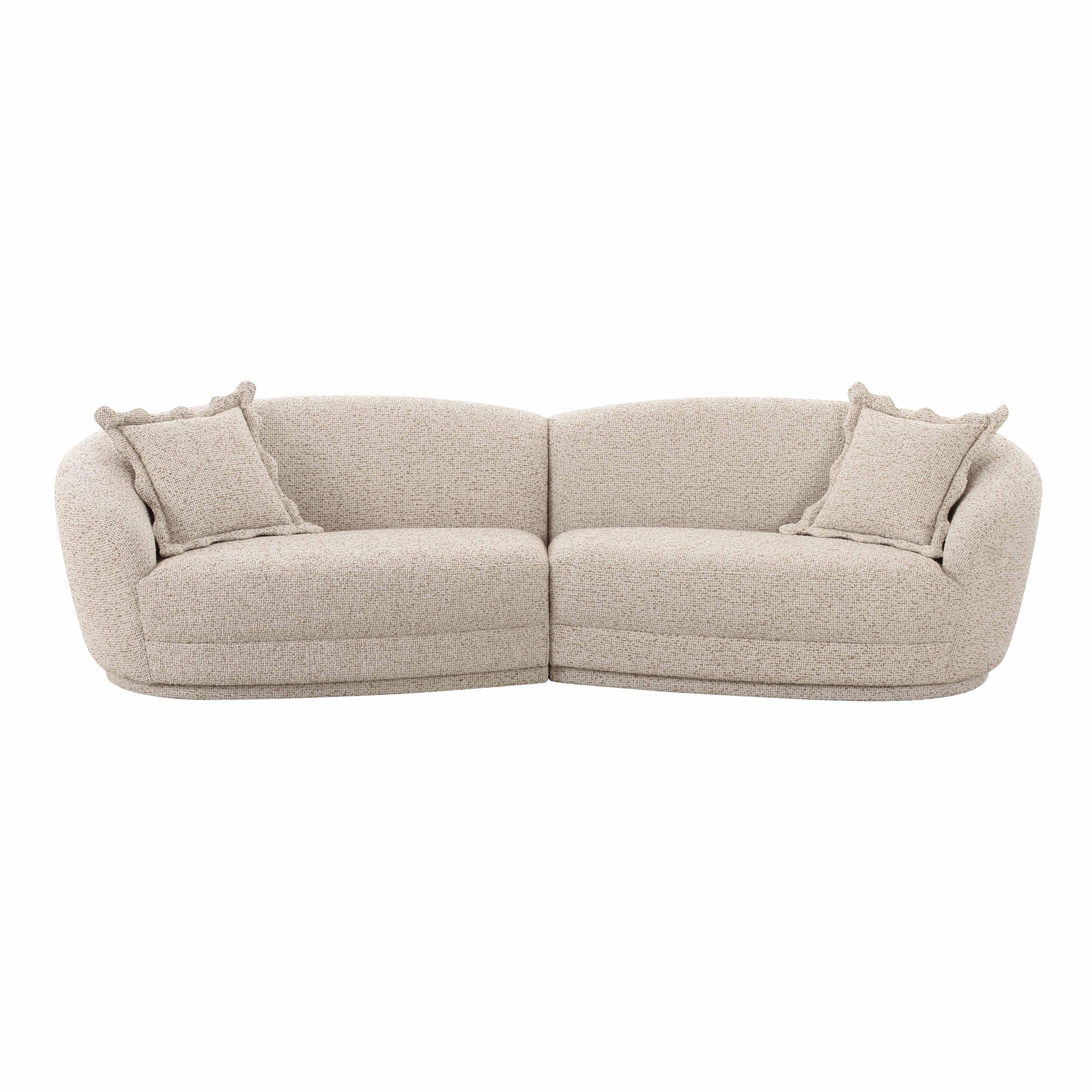 Marion 2-Piece Two-Tone Textured Performance Boucle Sectional