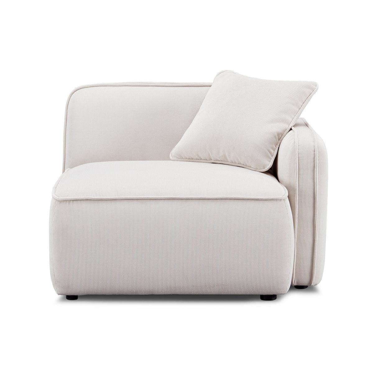Travie Performance Corduroy Velvet RAF Corner Chair