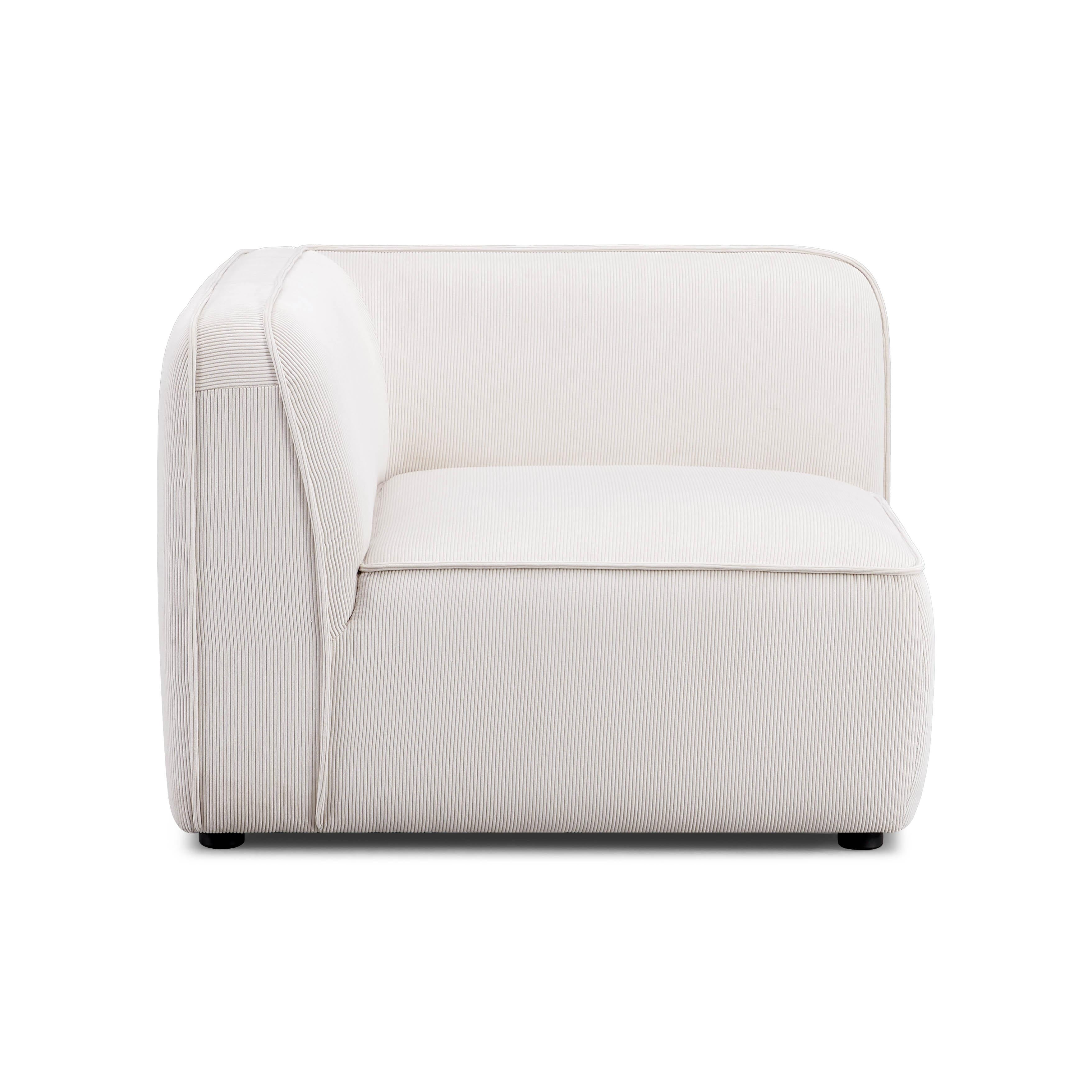Travie Performance Corduroy Velvet Corner Chair