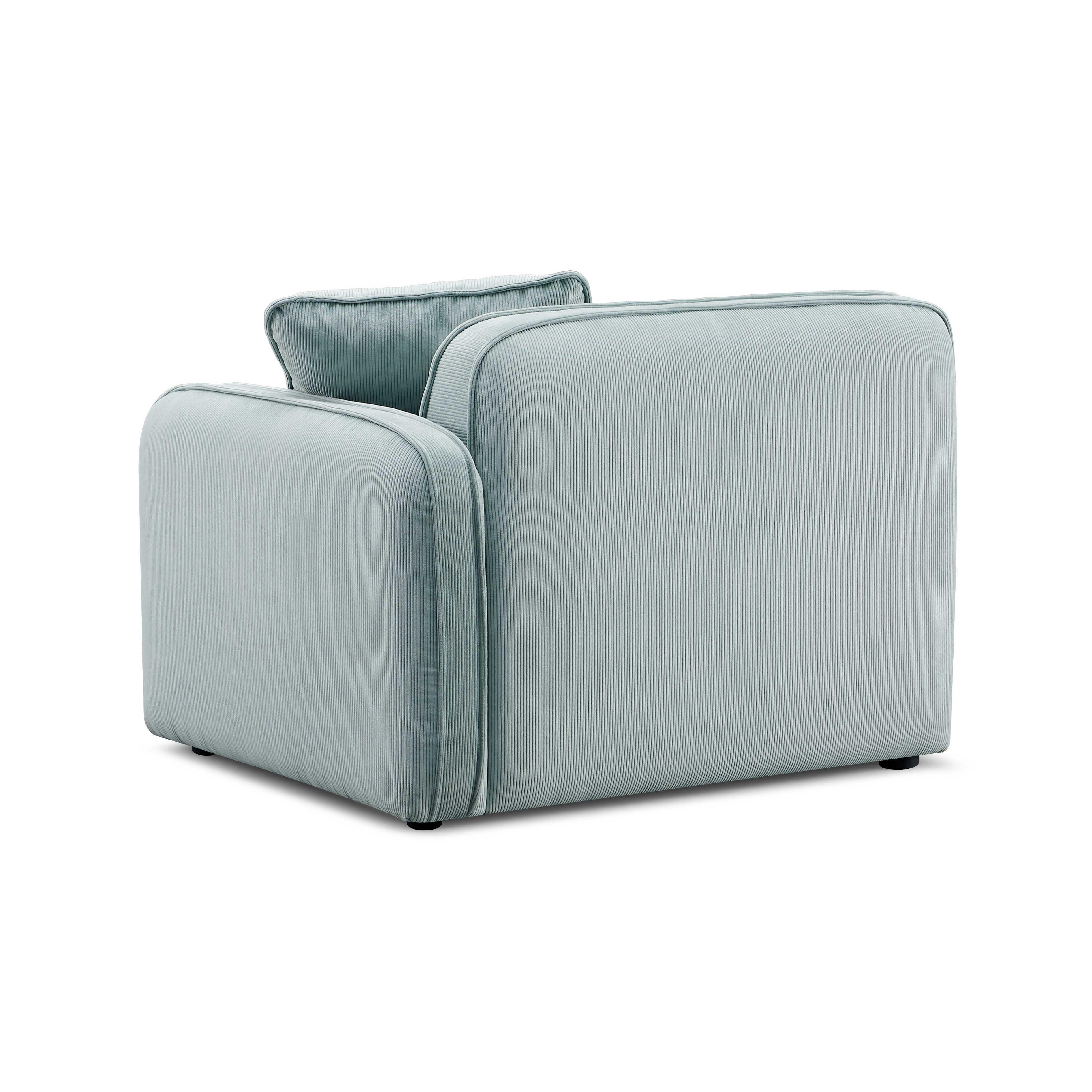 Travie Performance Corduroy Velvet RAF Corner Chair