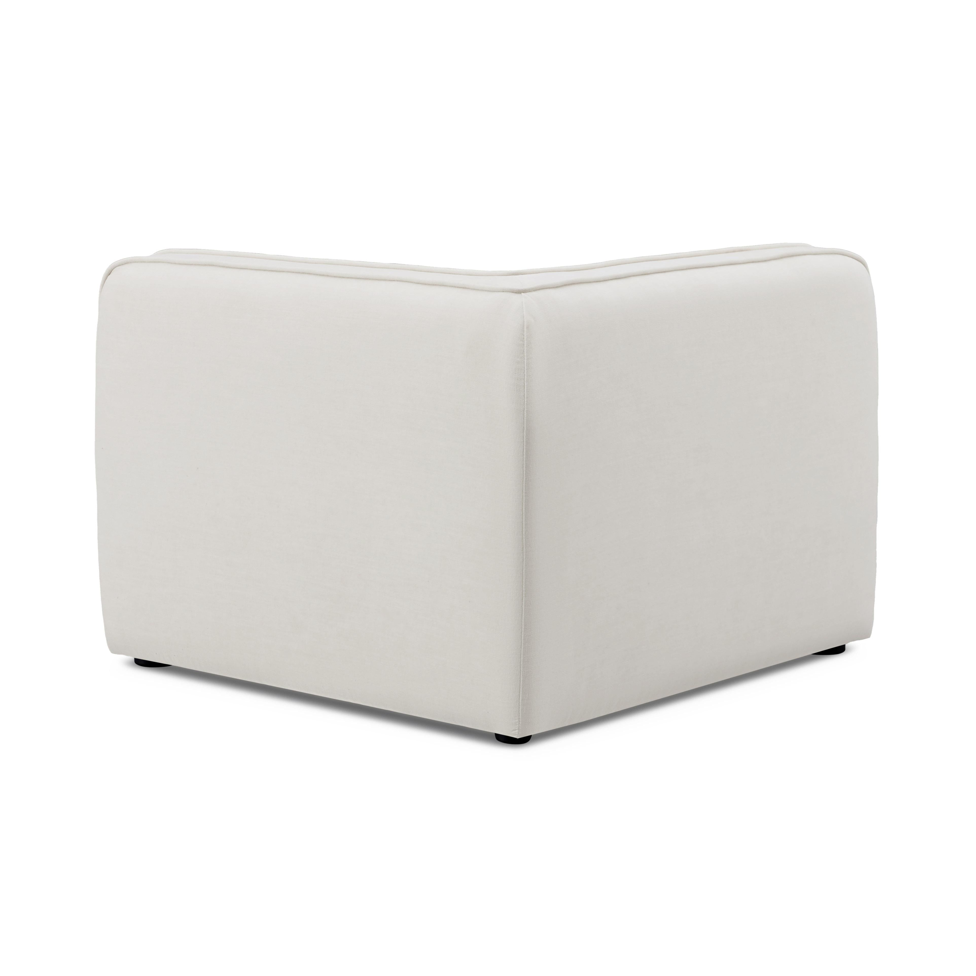 Travie Sand Upcycled Performance Linen Corner Chair