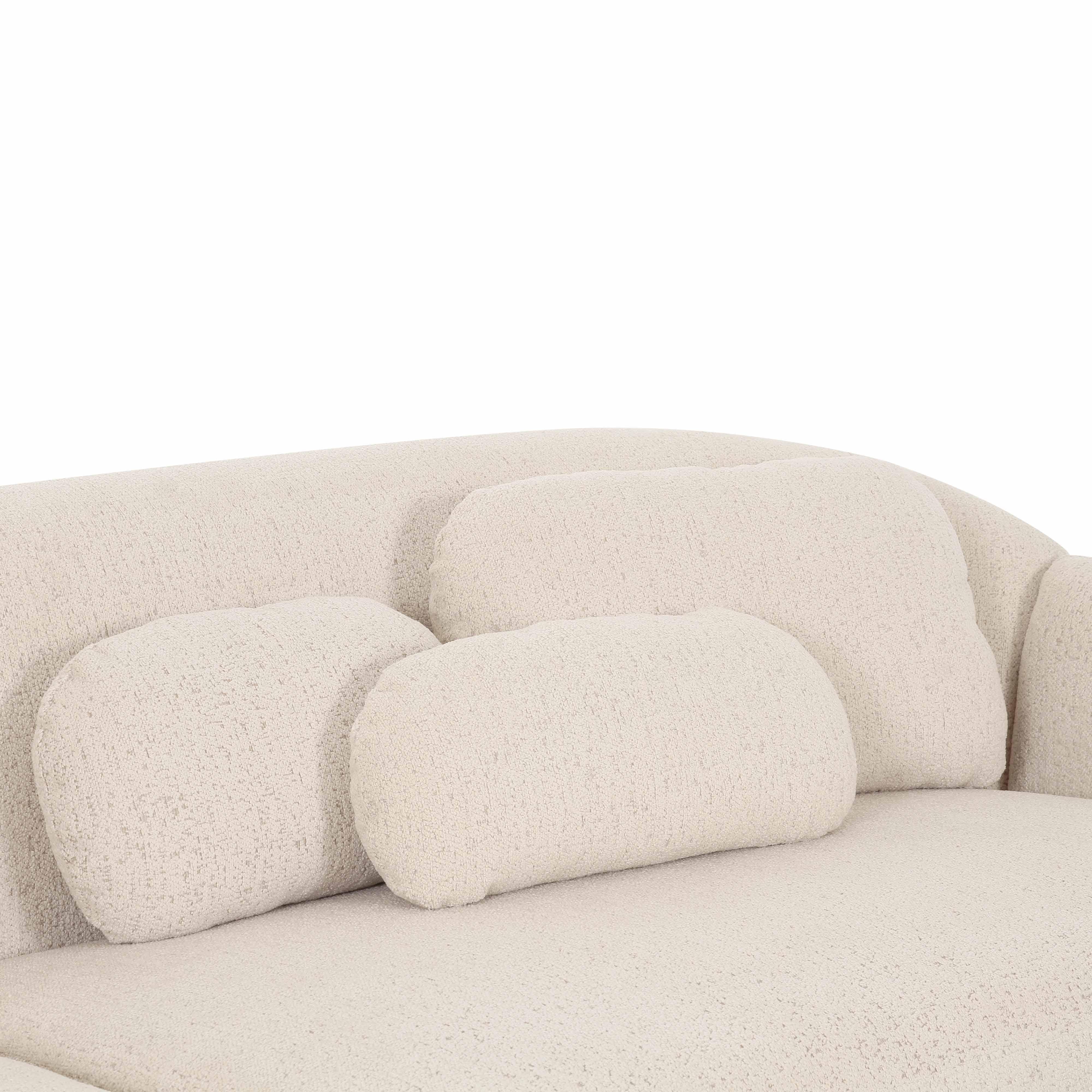 Misty Cream Performance Boucle Modular Sofa