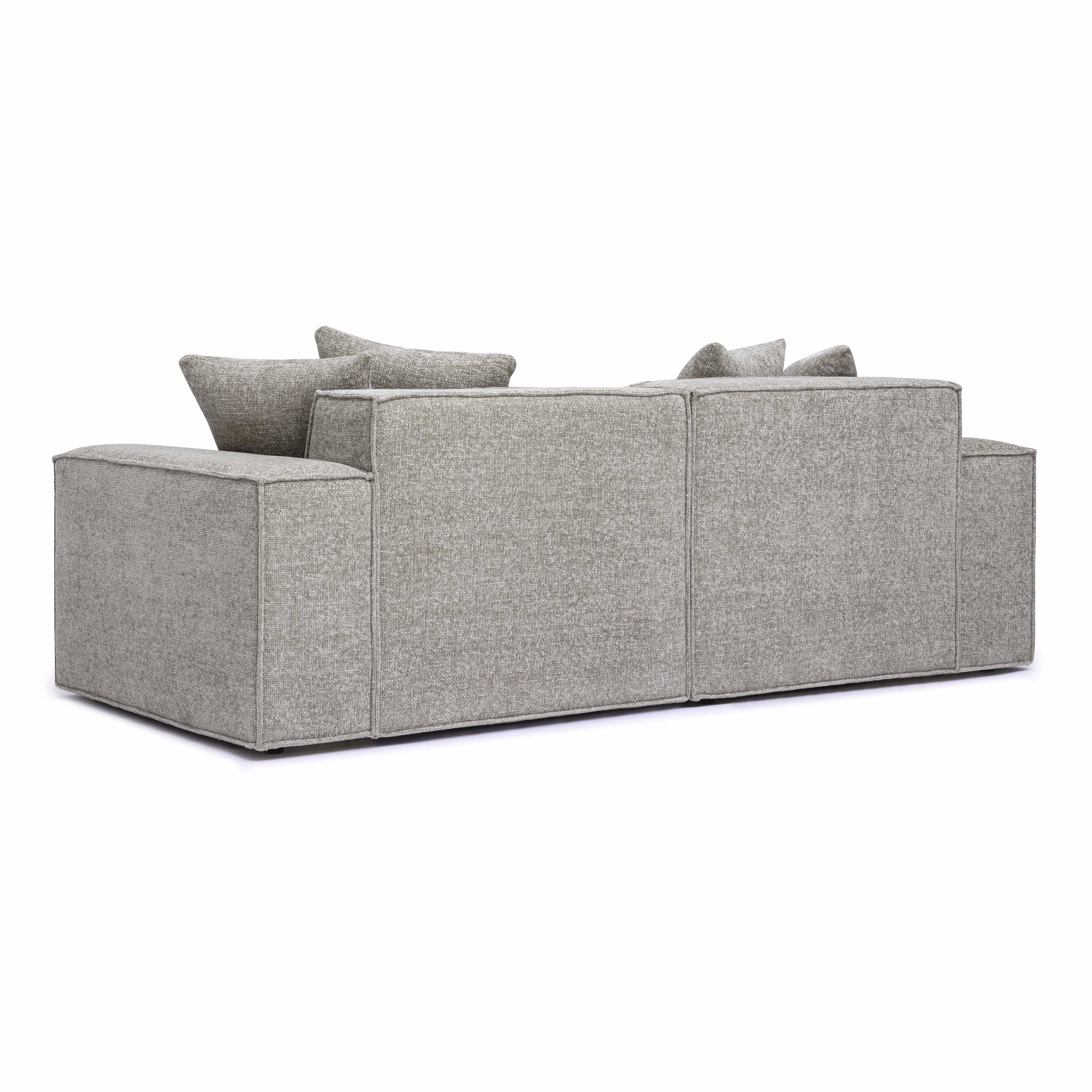 Mindy Performance Chenille Basketweave Modular Loveseat