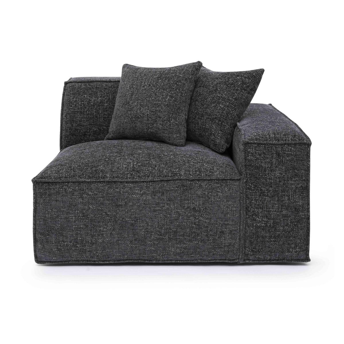 Mindy Performance Chenille Basketweave Modular Corner Chair