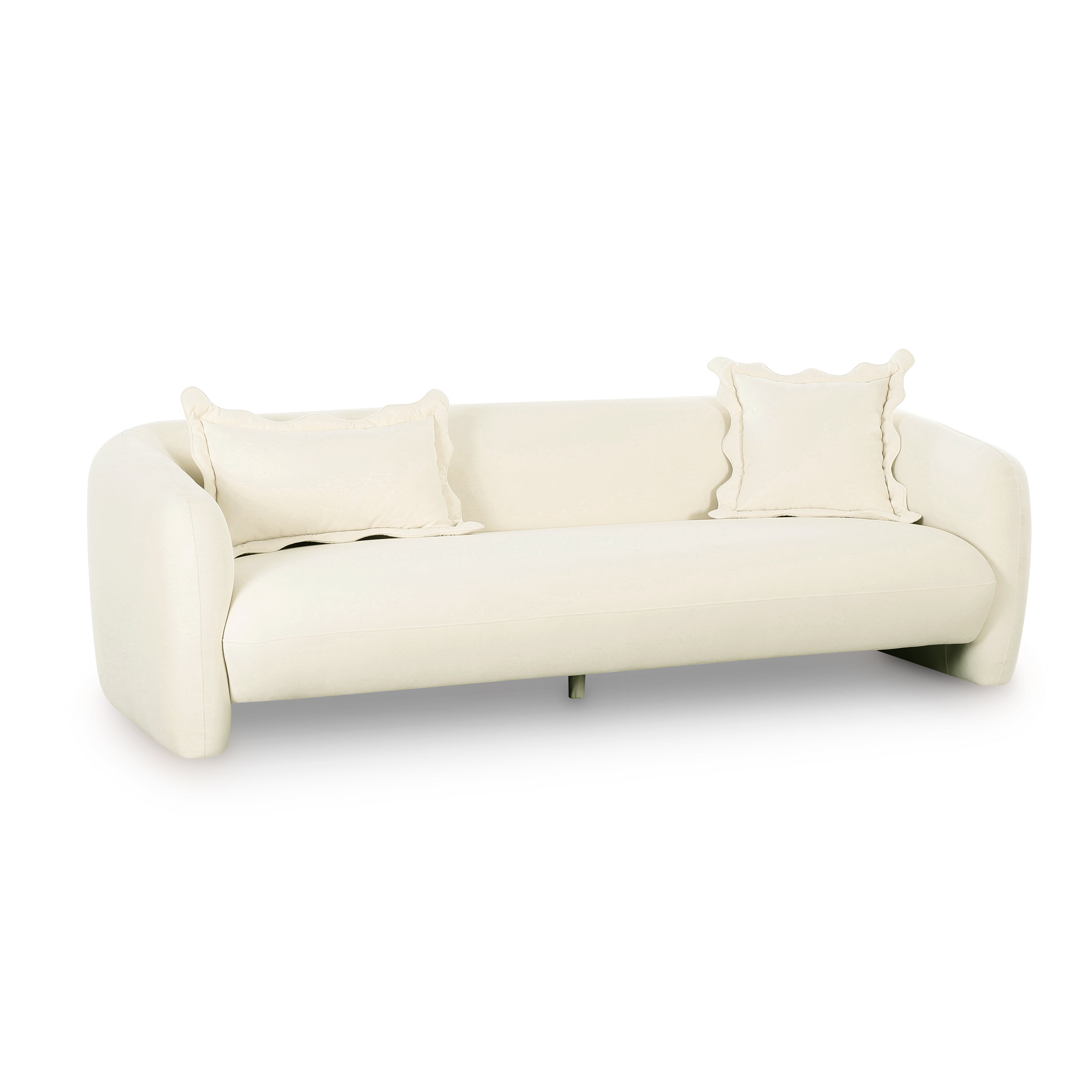 Lou 91" Performance Velvet Sofa