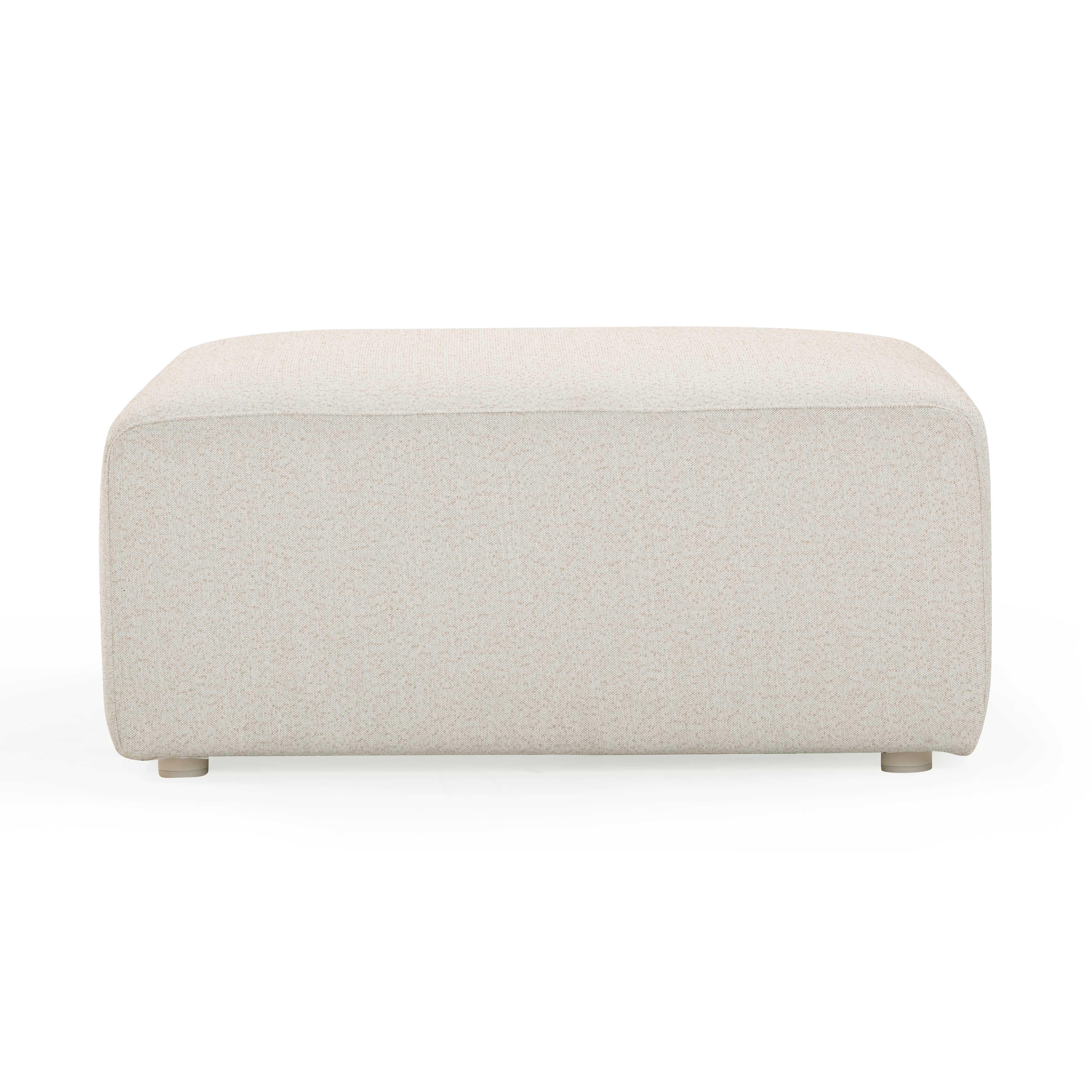 Hangover Cream Performance Fabric Outdoor Ottoman