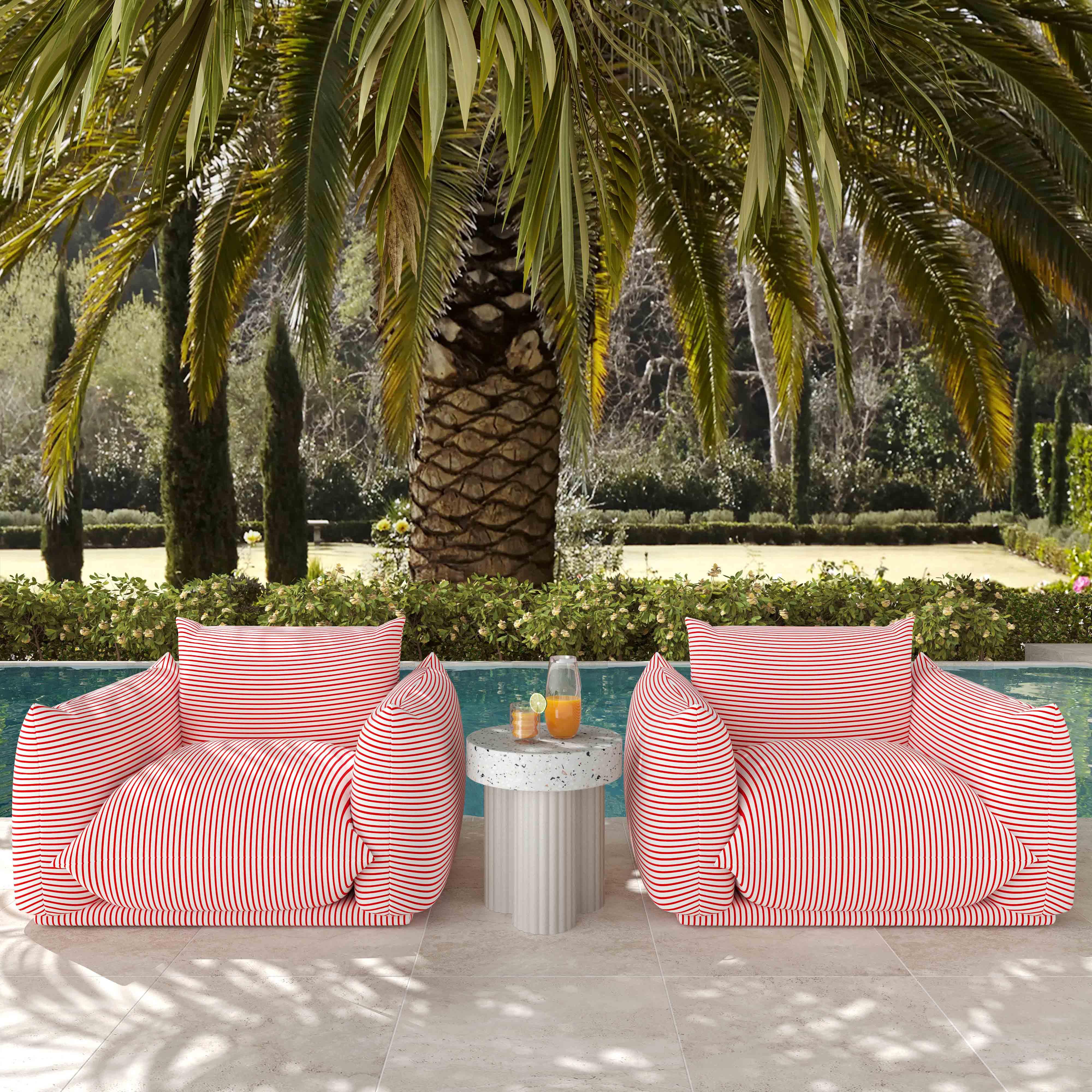 Saint Tropez Striped Stuffed Outdoor Armchair Outdoor Accent & Lounge Chairs TOV Furniture , Black Friday Sale TOV Furniture Furniture Sale, Old Bones Co, Mid Century Furniture Sale, Four Hands Furniture, Black Friday Sale Saint Tropez Striped Stuffed Outdoor Armchair,Gus Sale, Perigold Saint Tropez Striped Stuffed Outdoor Armchair Outdoor Accent & Lounge Chairs Black Friday Sale , Perigold Sale Saint Tropez Striped Stuffed Outdoor Armchair,Saint Tropez Striped Stuffed Outdoor Armchair Lulu and Georgia, Bur