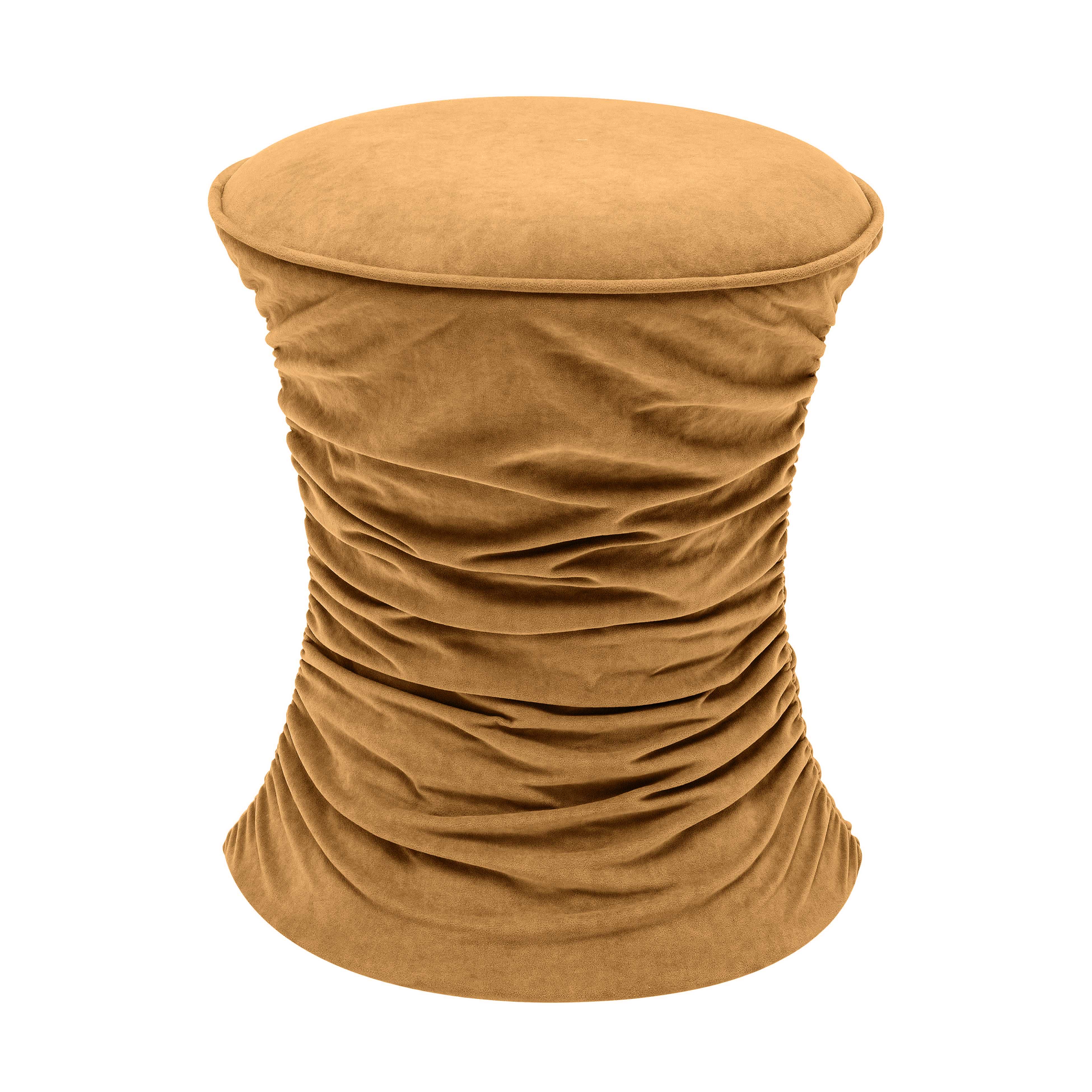Bounce Ruched Performance Velvet Adjustable Ottoman