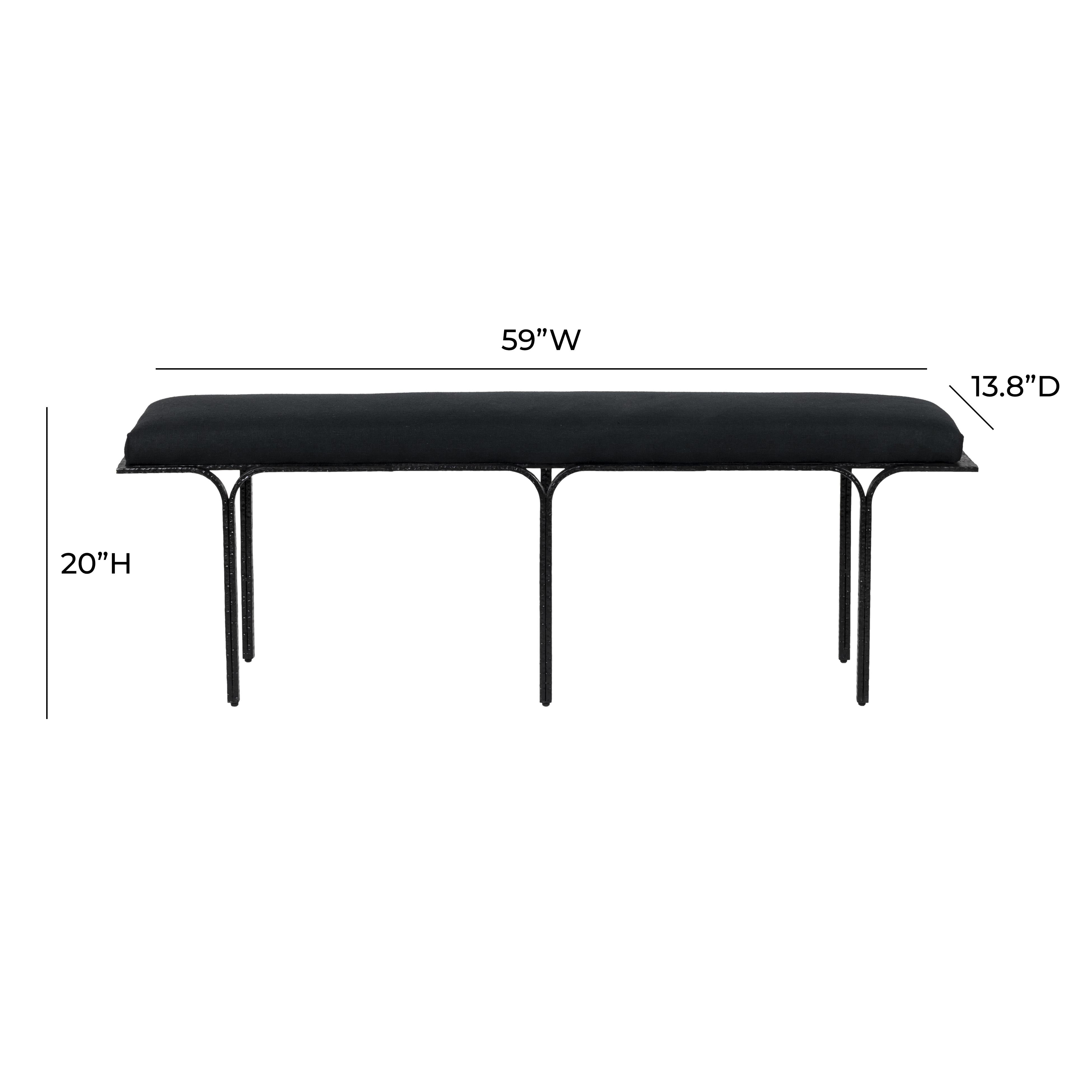 Bryn Black Linen Bench Benches TOV Furniture , Black Friday Sale TOV Furniture Furniture Sale, Old Bones Co, Mid Century Furniture Sale, Four Hands Furniture, Black Friday Sale Bryn Black Linen Bench,Gus Sale, Perigold Bryn Black Linen Bench Benches Black Friday Sale , Perigold Sale Bryn Black Linen Bench,Bryn Black Linen Bench Lulu and Georgia, Burke Decor Sale Bryn Black Linen Bench, www.oldbonesco.com