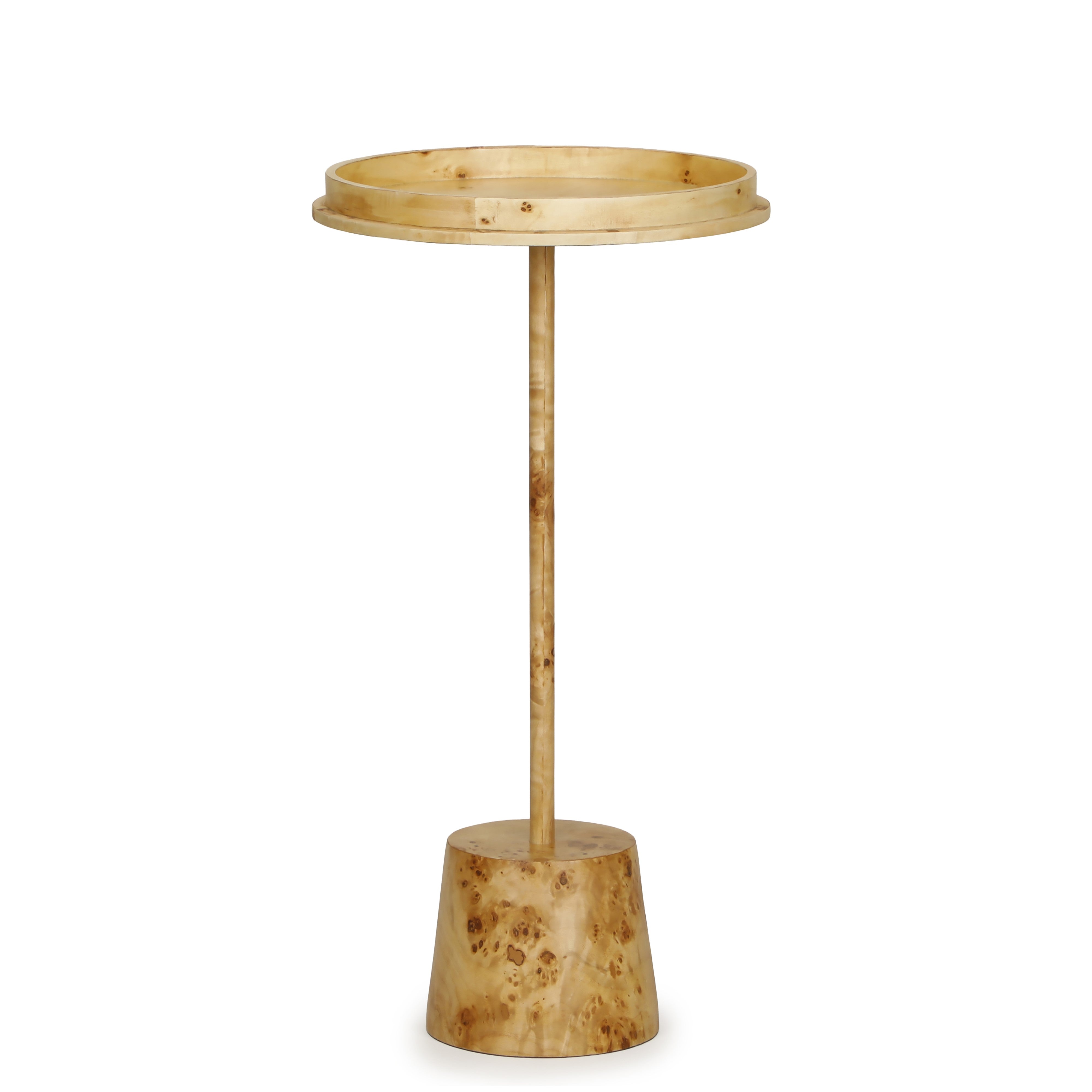 Destin Natural Burl Contract-Grade Side Table