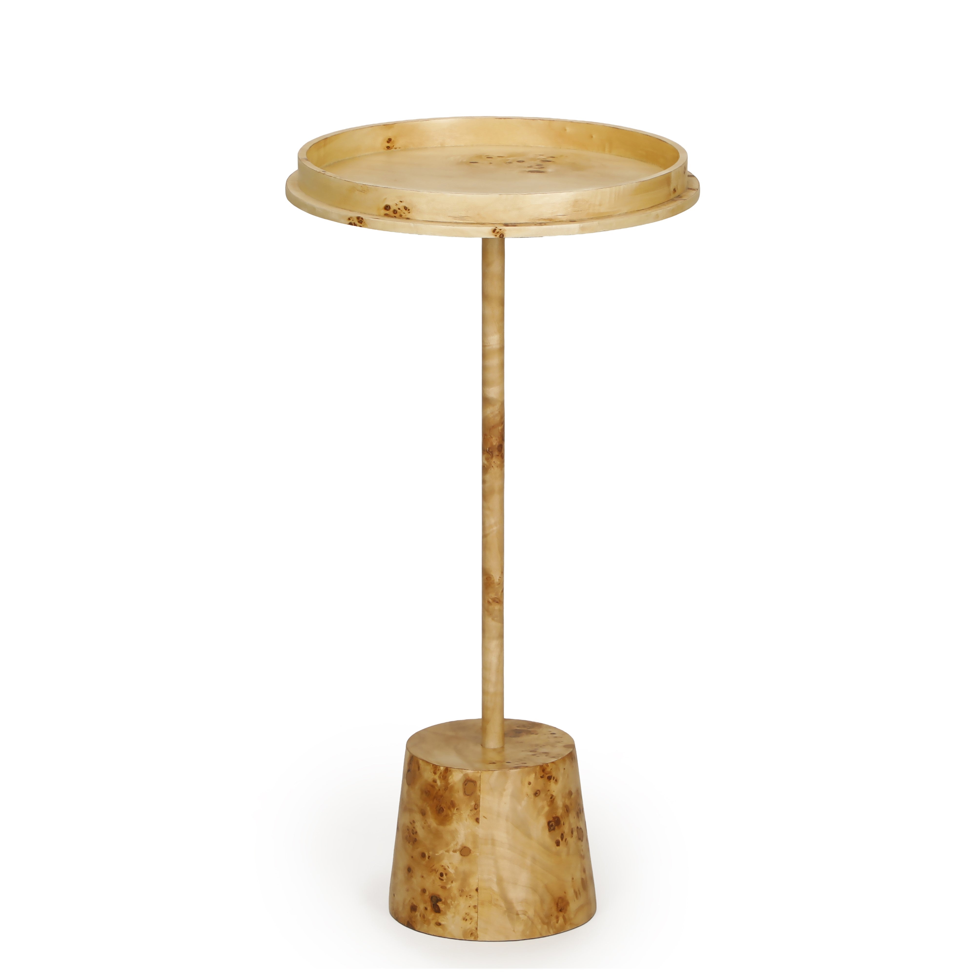 Destin Natural Burl Contract-Grade Side Table