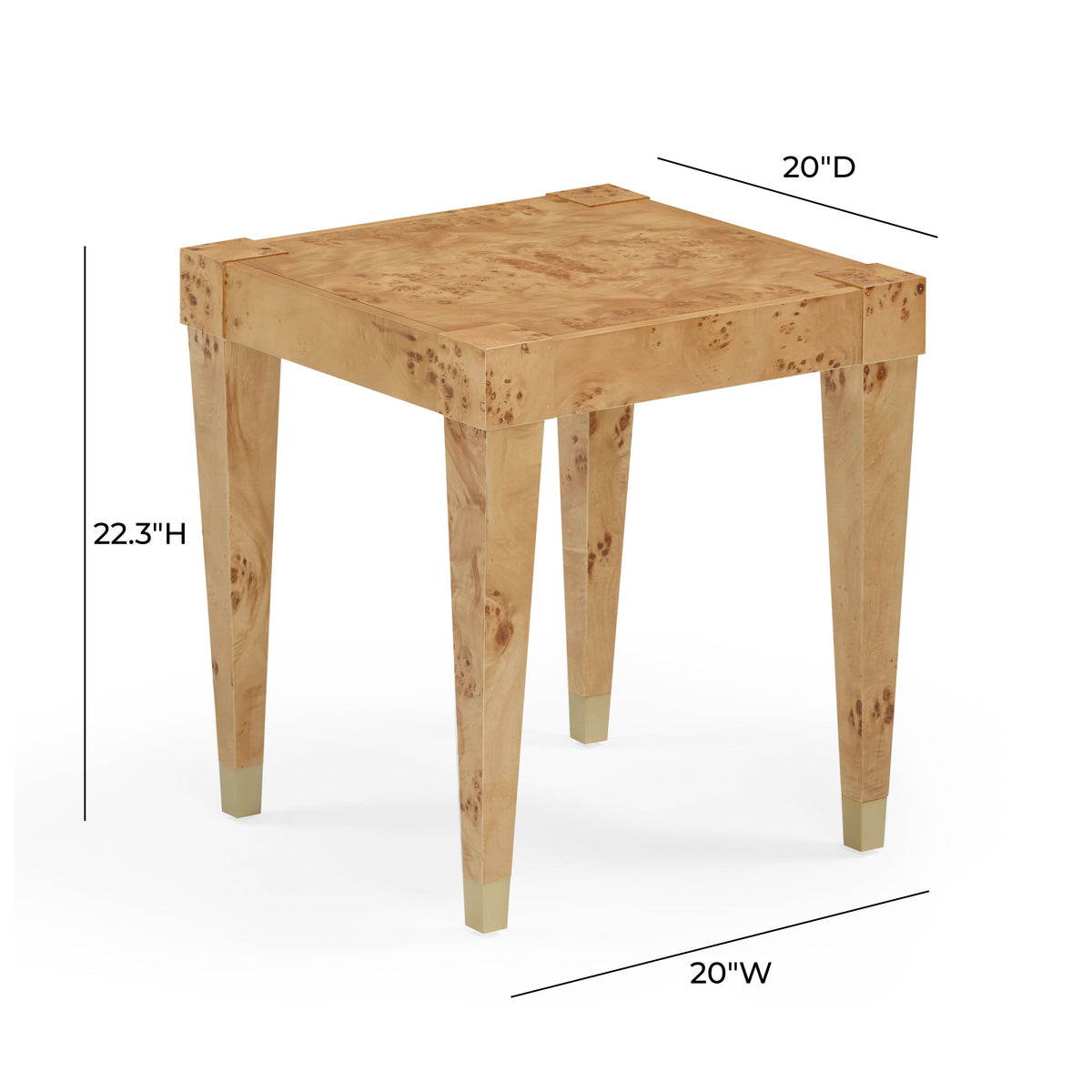Brandyss Burl End Table by TOV Furniture