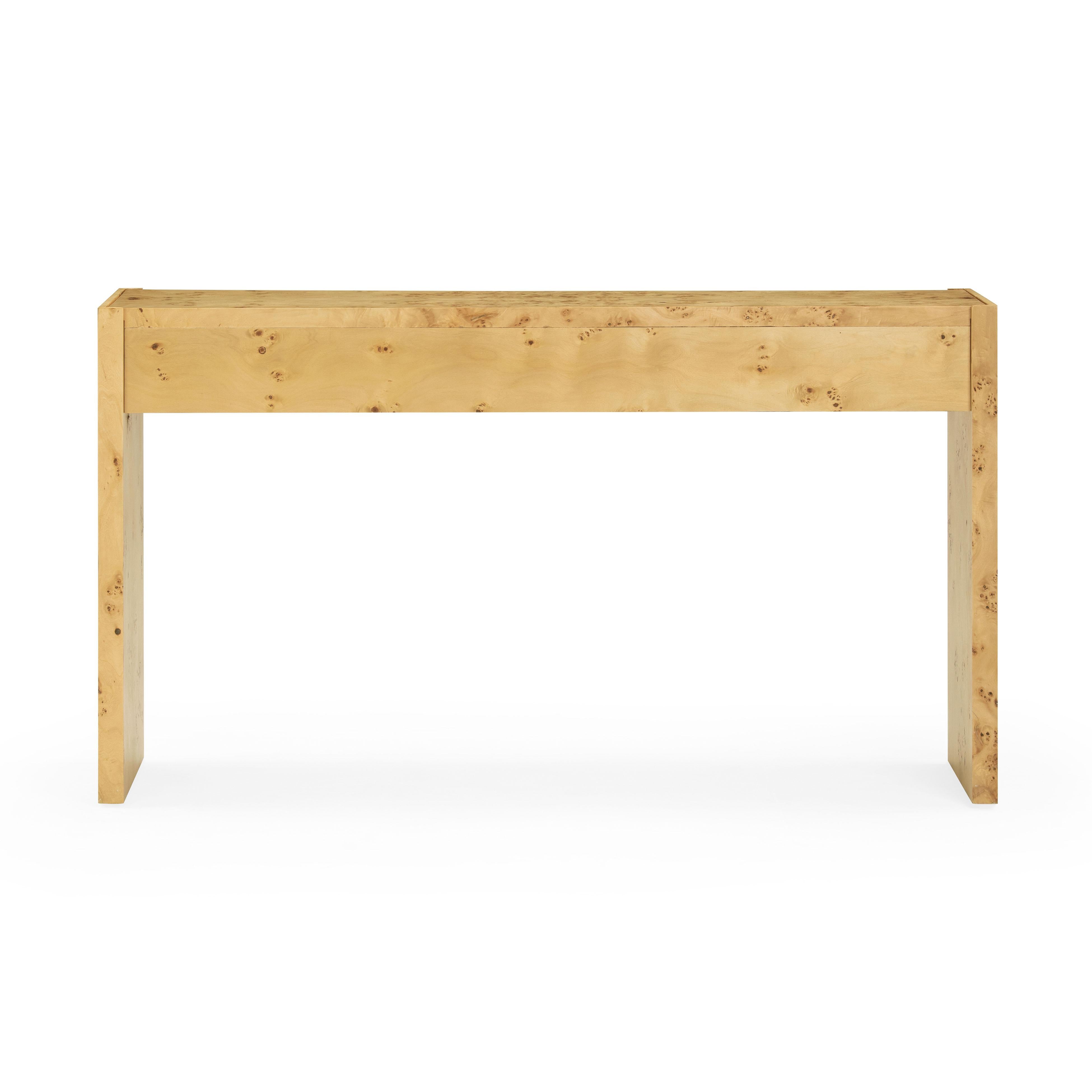 Brandyss 54" Burl Console Table