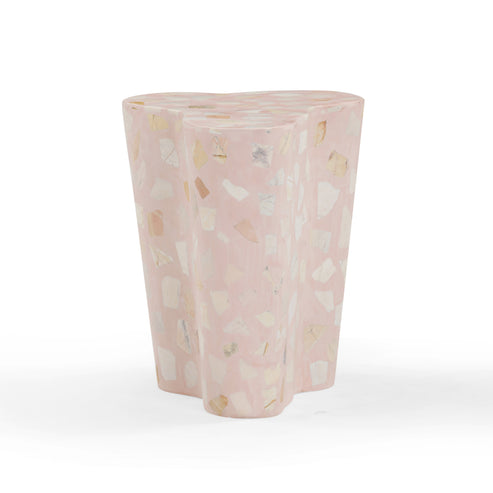 Slab Faux Terrazzo Indoor/Outdoor Side Table