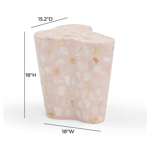 Slab Faux Terrazzo Indoor/Outdoor Side Table