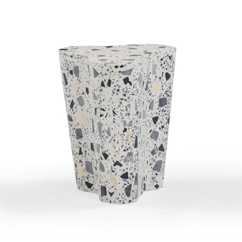 Slab Faux Terrazzo Indoor/Outdoor Side Table