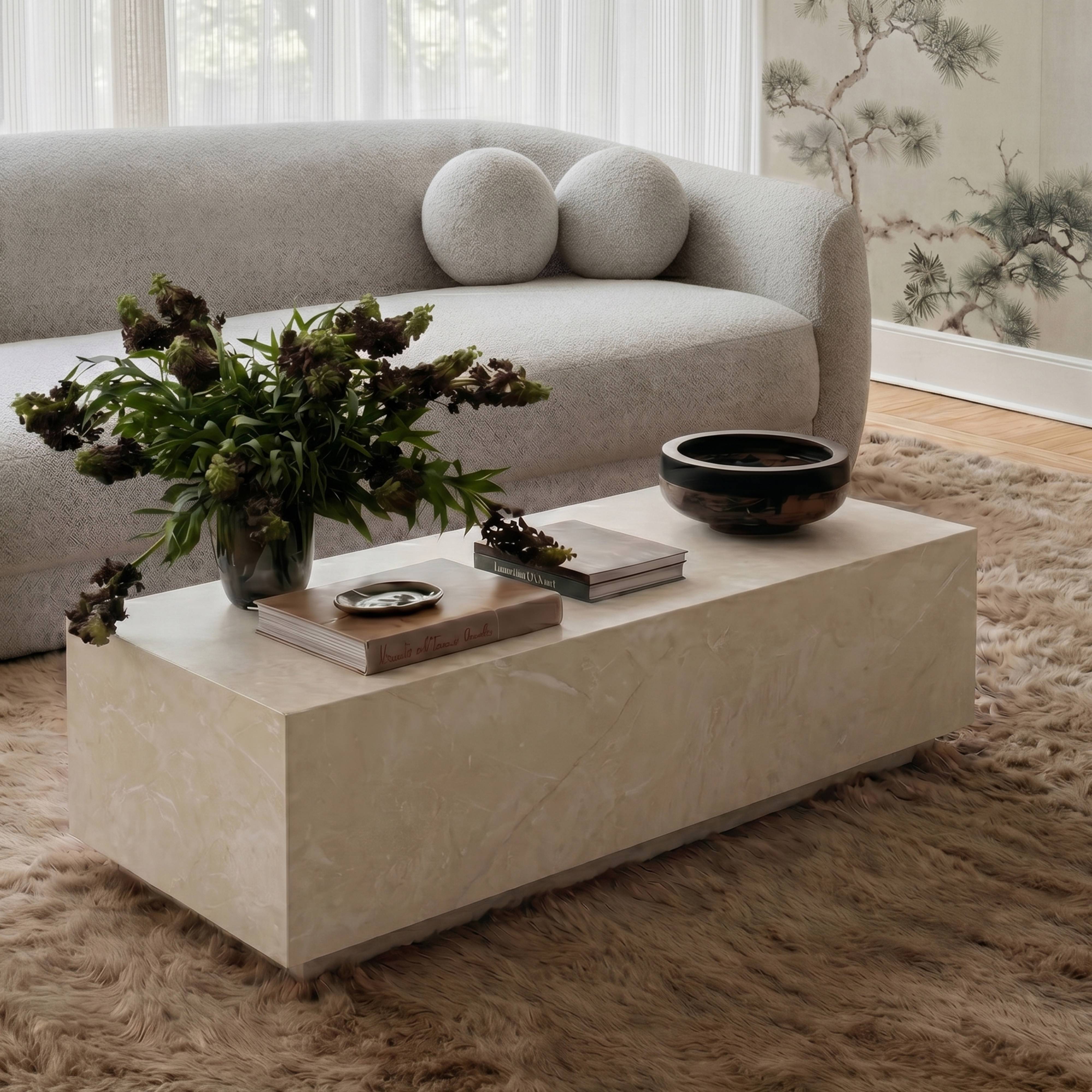 Romy 47" Rectangular Coffee Table
