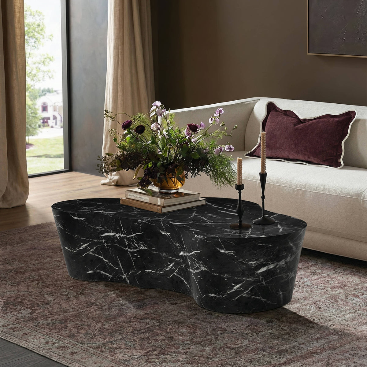 Slab 59" Concrete Indoor/Outdoor Coffee Table