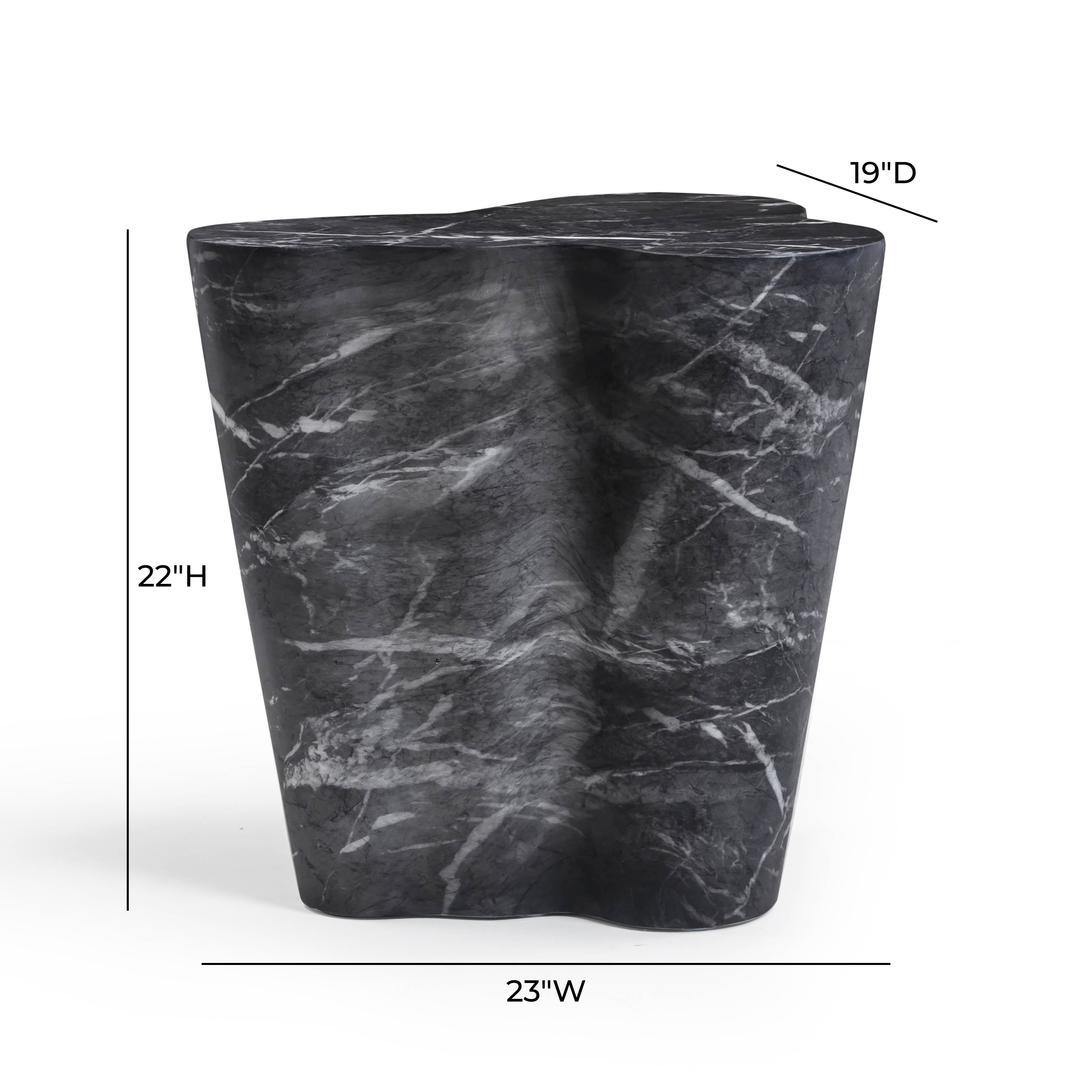 Slab Concrete Indoor/Outdoor Side Table (18"-22")