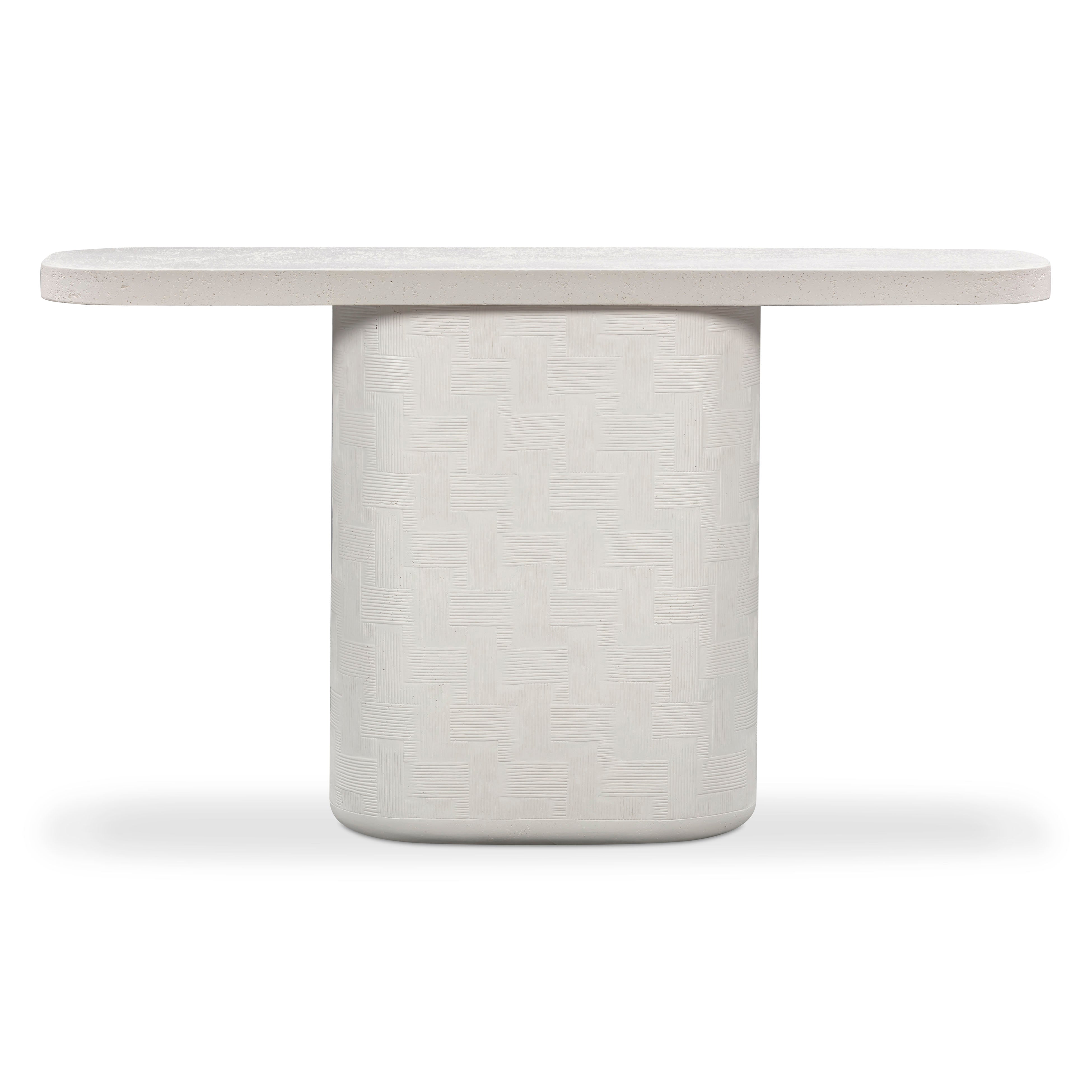 Suraya 55" Indoor/Outdoor Concrete Console Table
