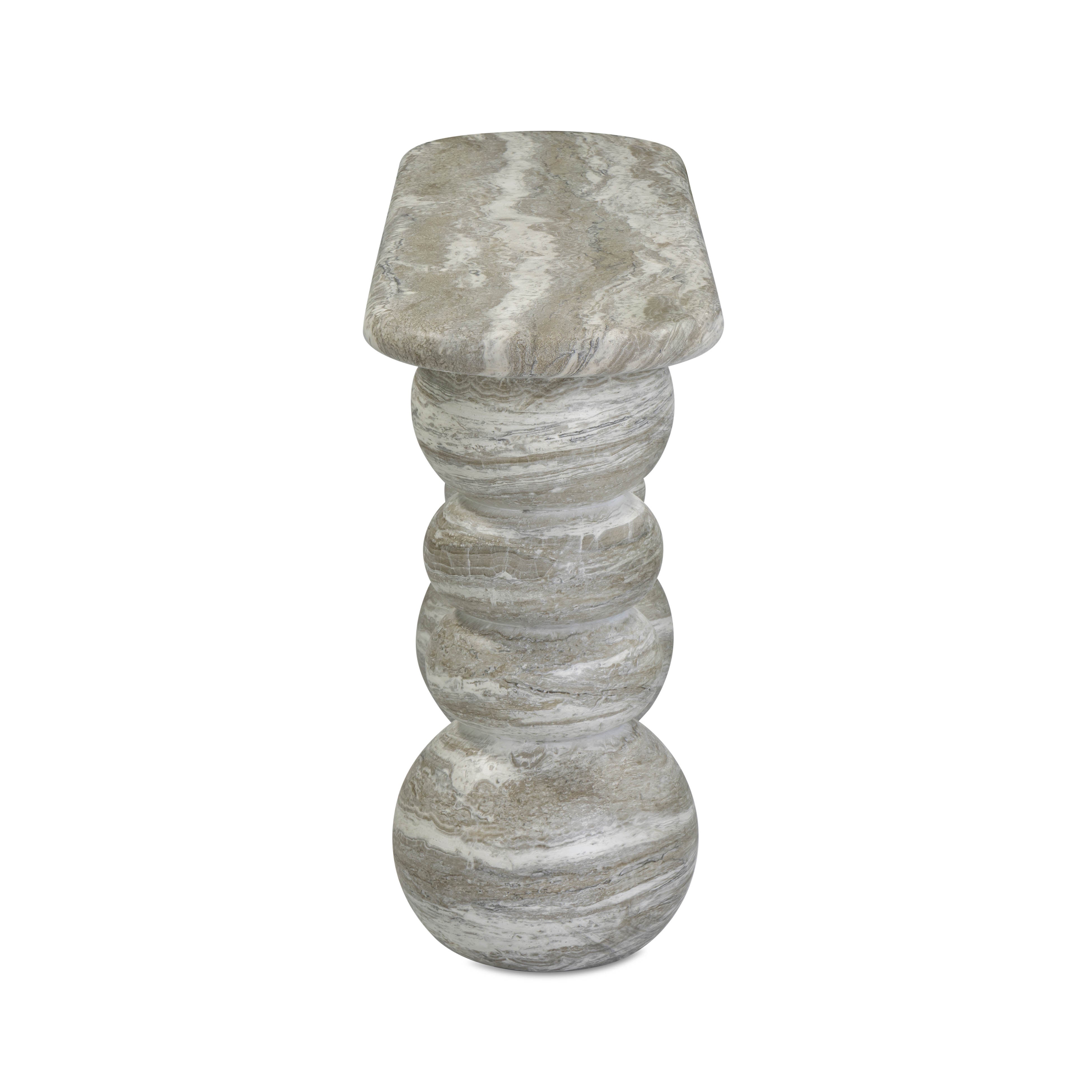 Hyre 59" Faux Stone Indoor/Outdoor Concrete Console Table