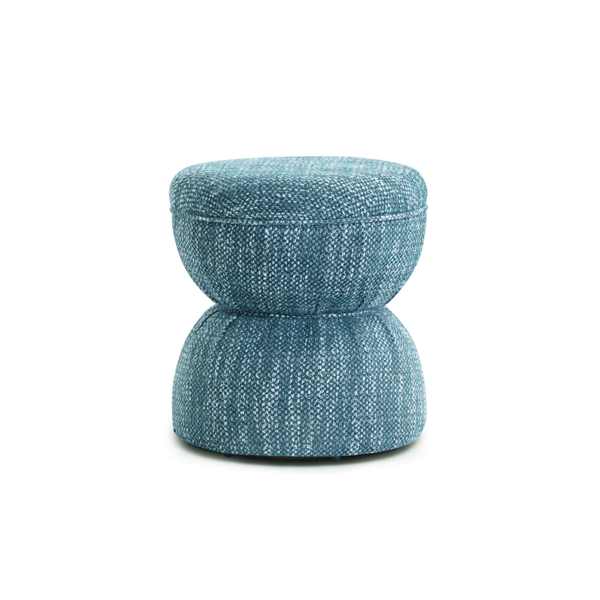 Tomlin Ruched Performance Fabric Game Ottoman