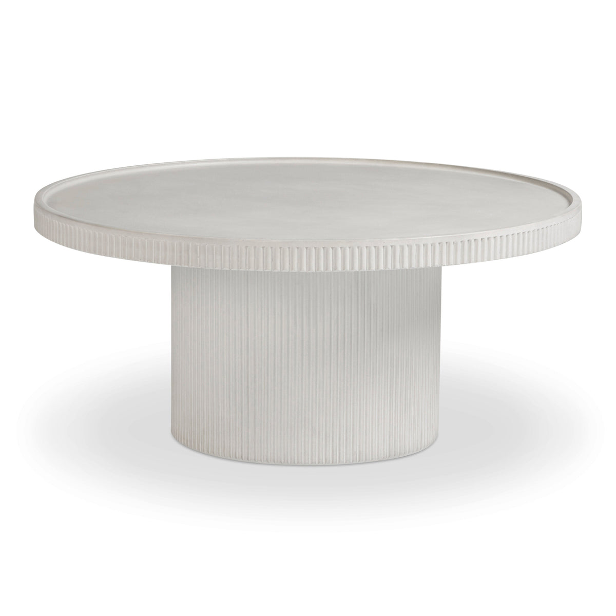 Darcy 36" Concrete Indoor/Outdoor Round Coffee Table