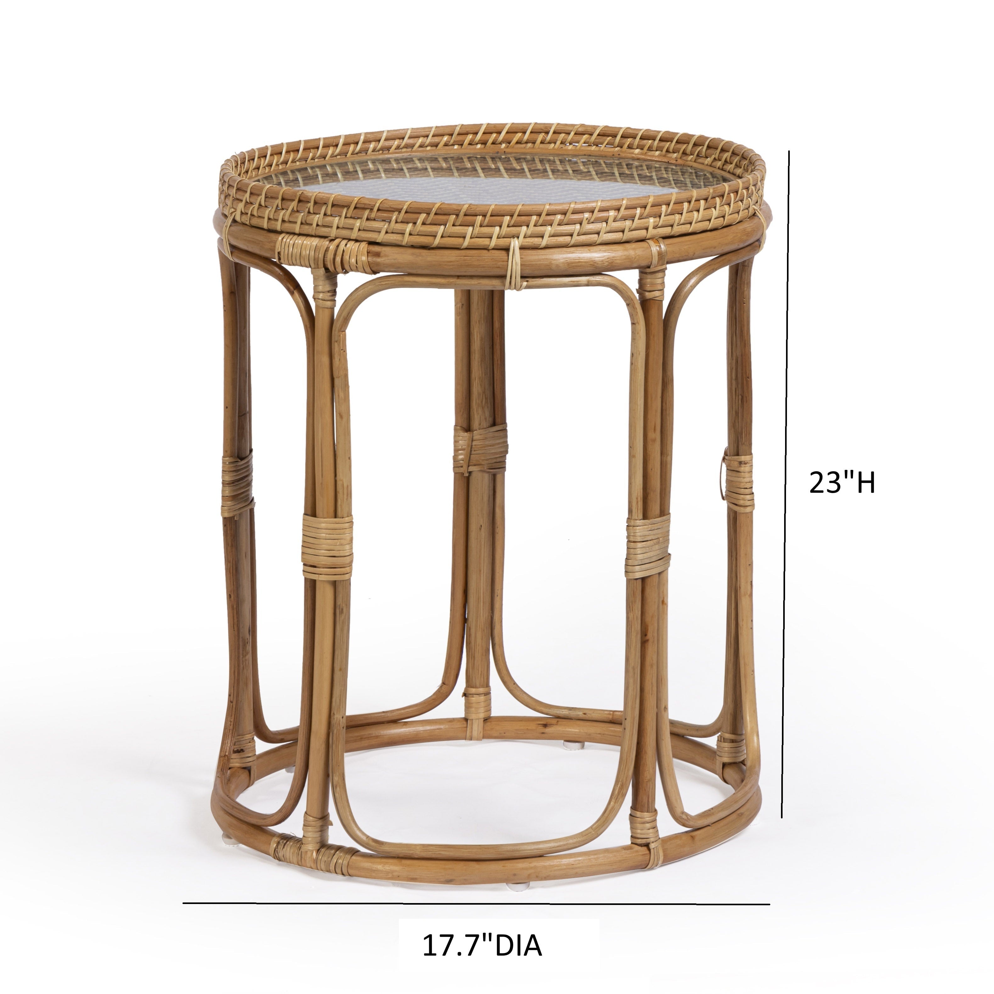 Lindy Rattan Side Table