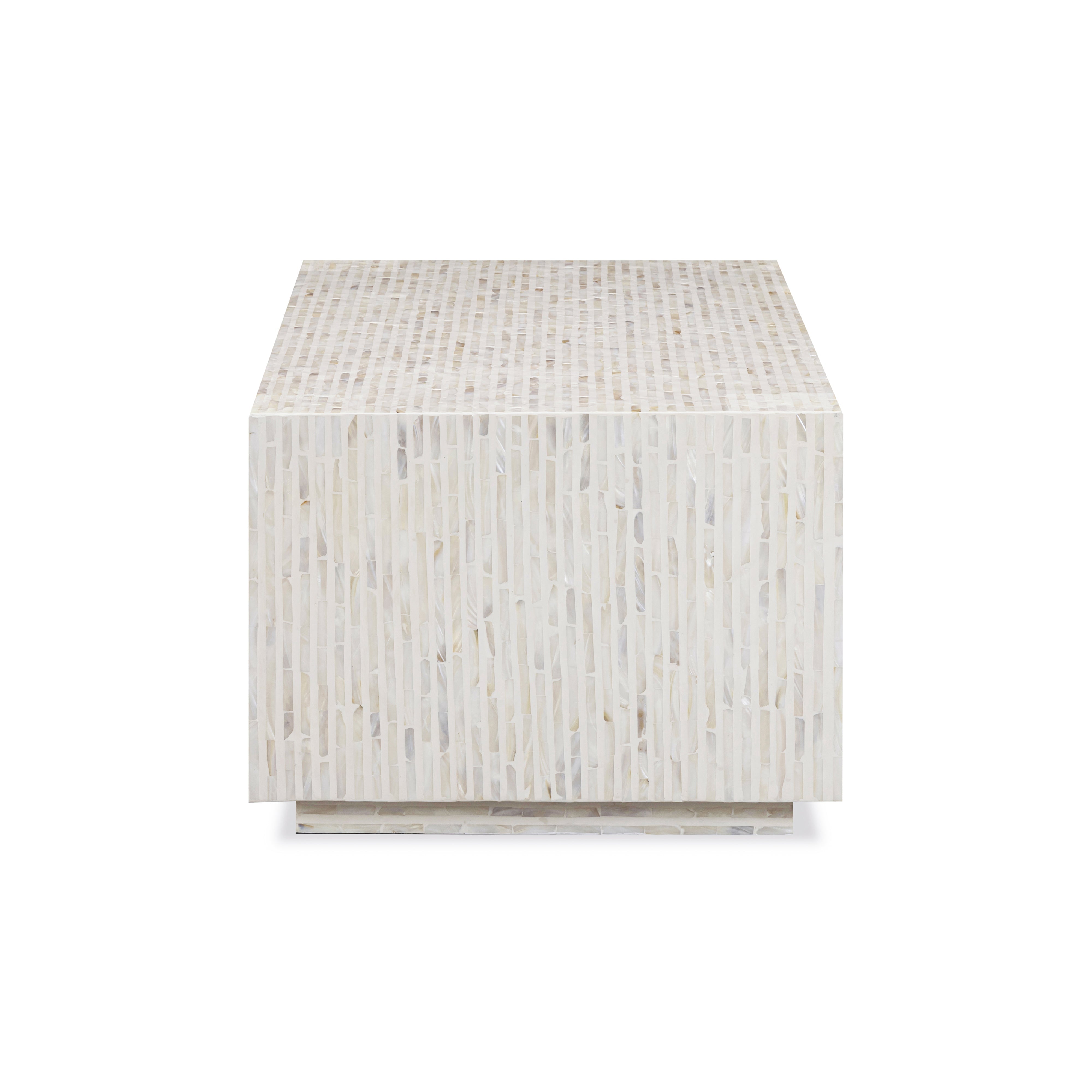 Earl 48" Shell Rectangular Coffee Table