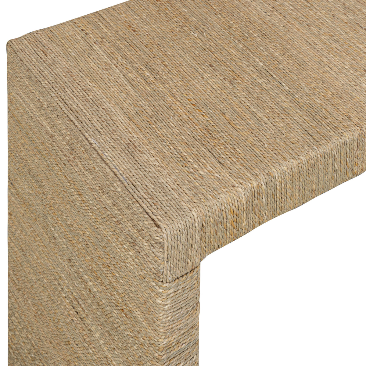 Mona Natural Seagrass Console Table