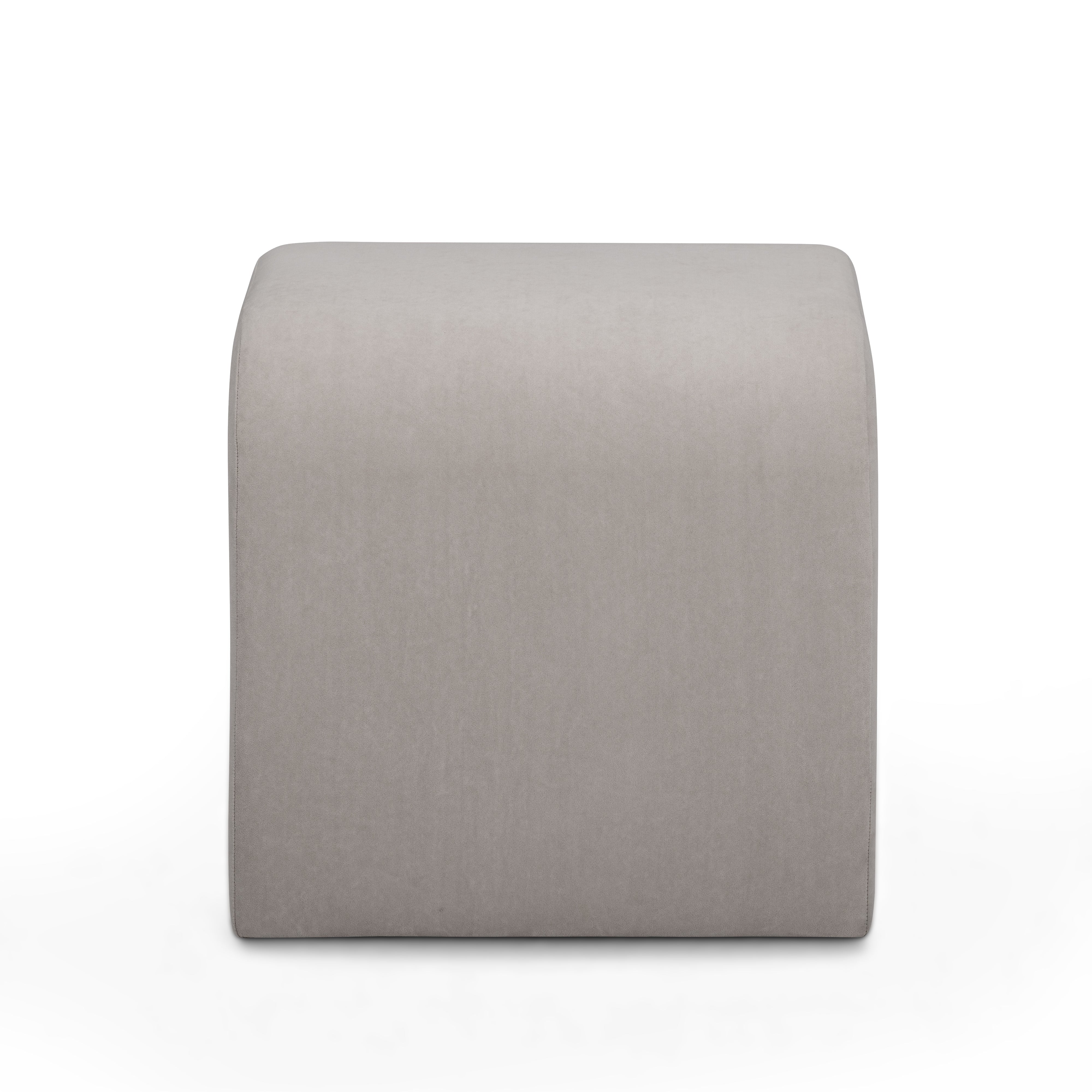 Desi Performance Velvet Ottoman