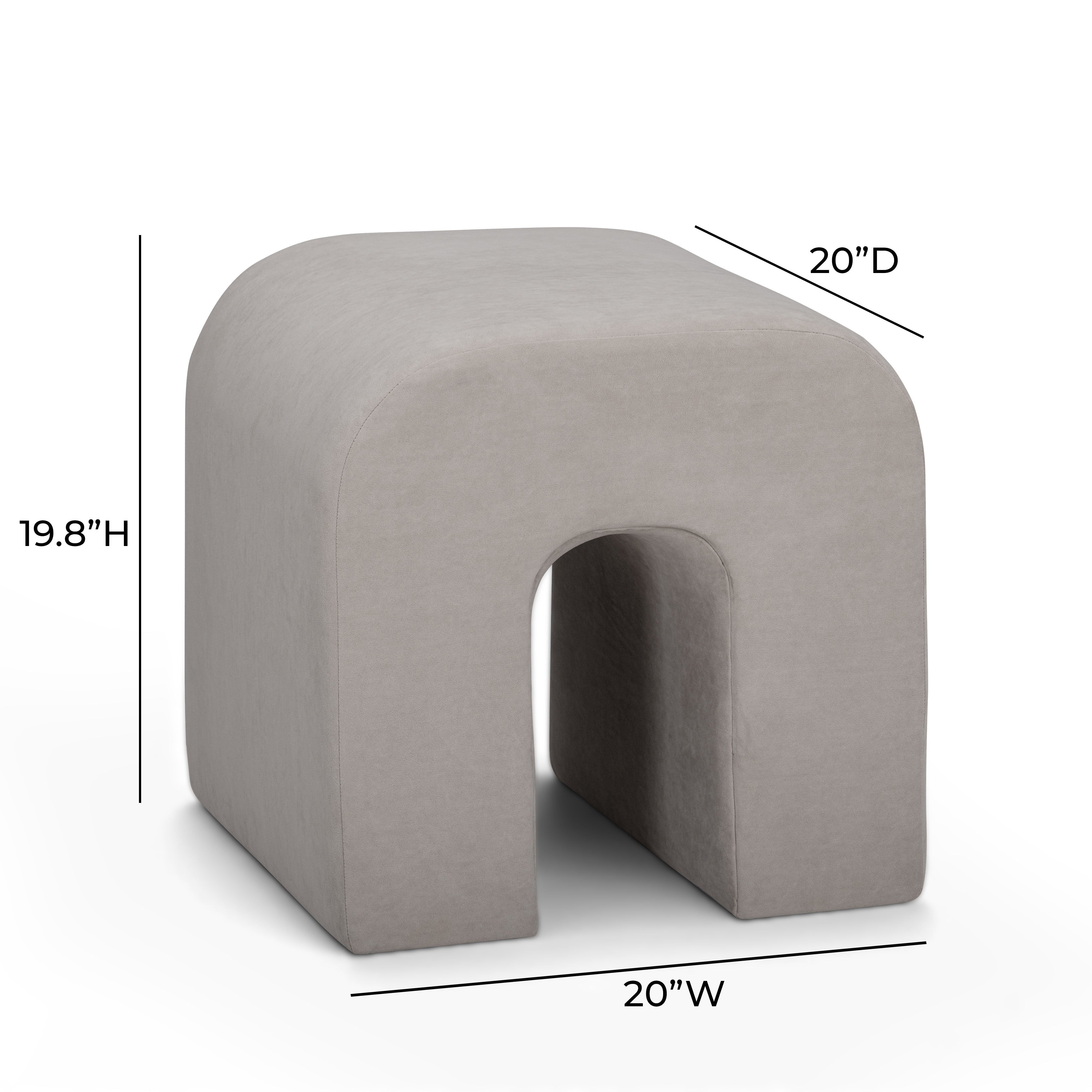 Desi Performance Velvet Ottoman