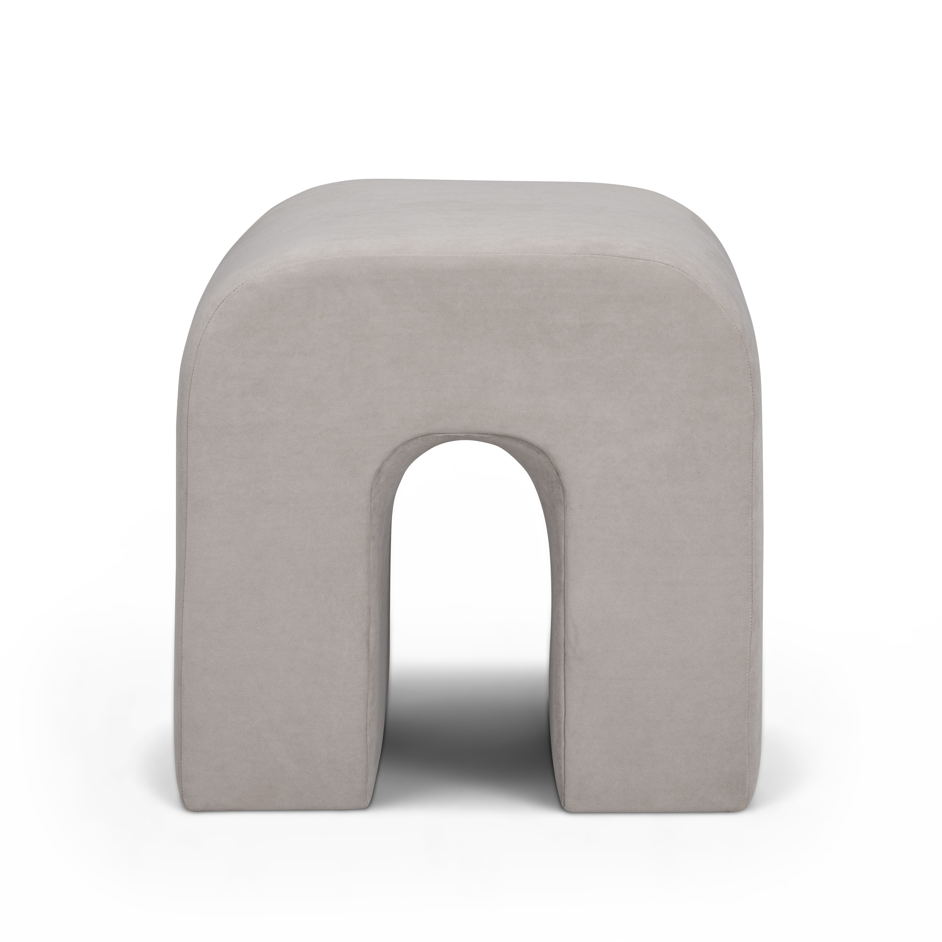 Desi Performance Velvet Ottoman