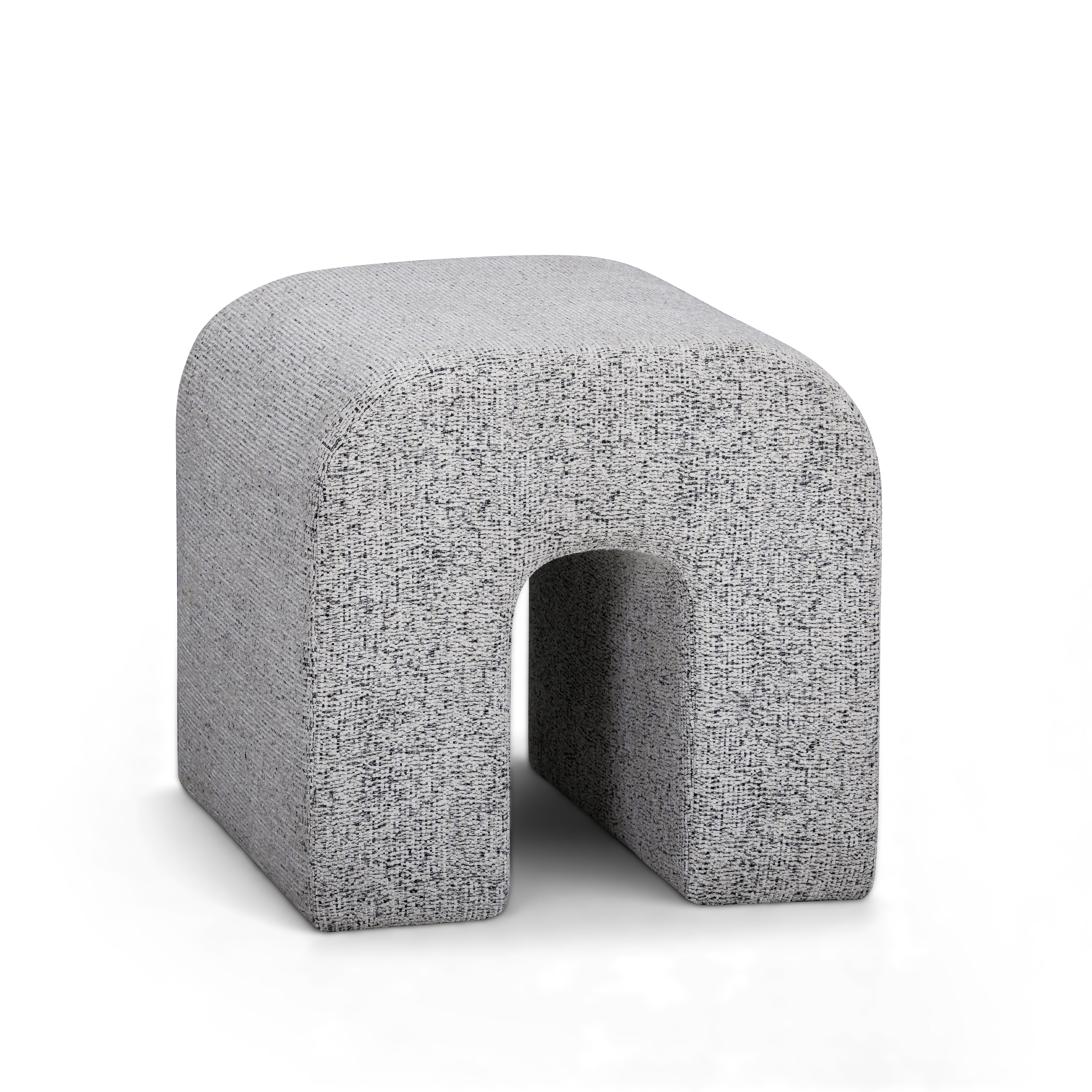 Desi Woven Performance Fabric Ottoman