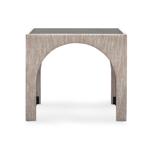Tomlin Performance Chenille Game Table and Two Ottomans Set