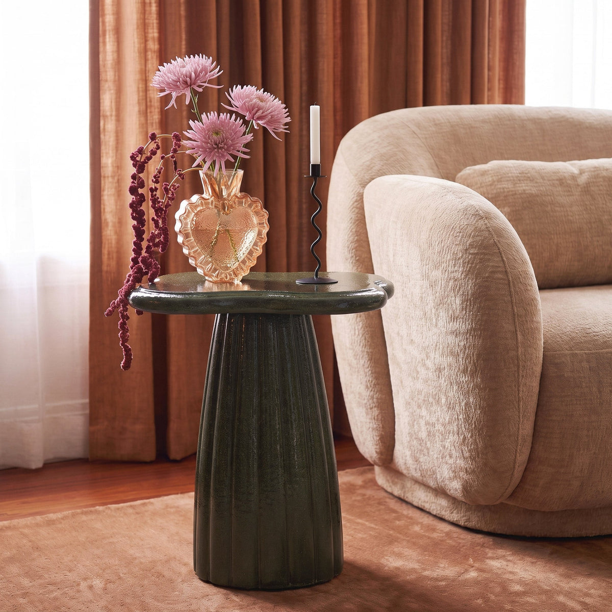 Addison Green Concrete Indoor/Outdoor Side Table