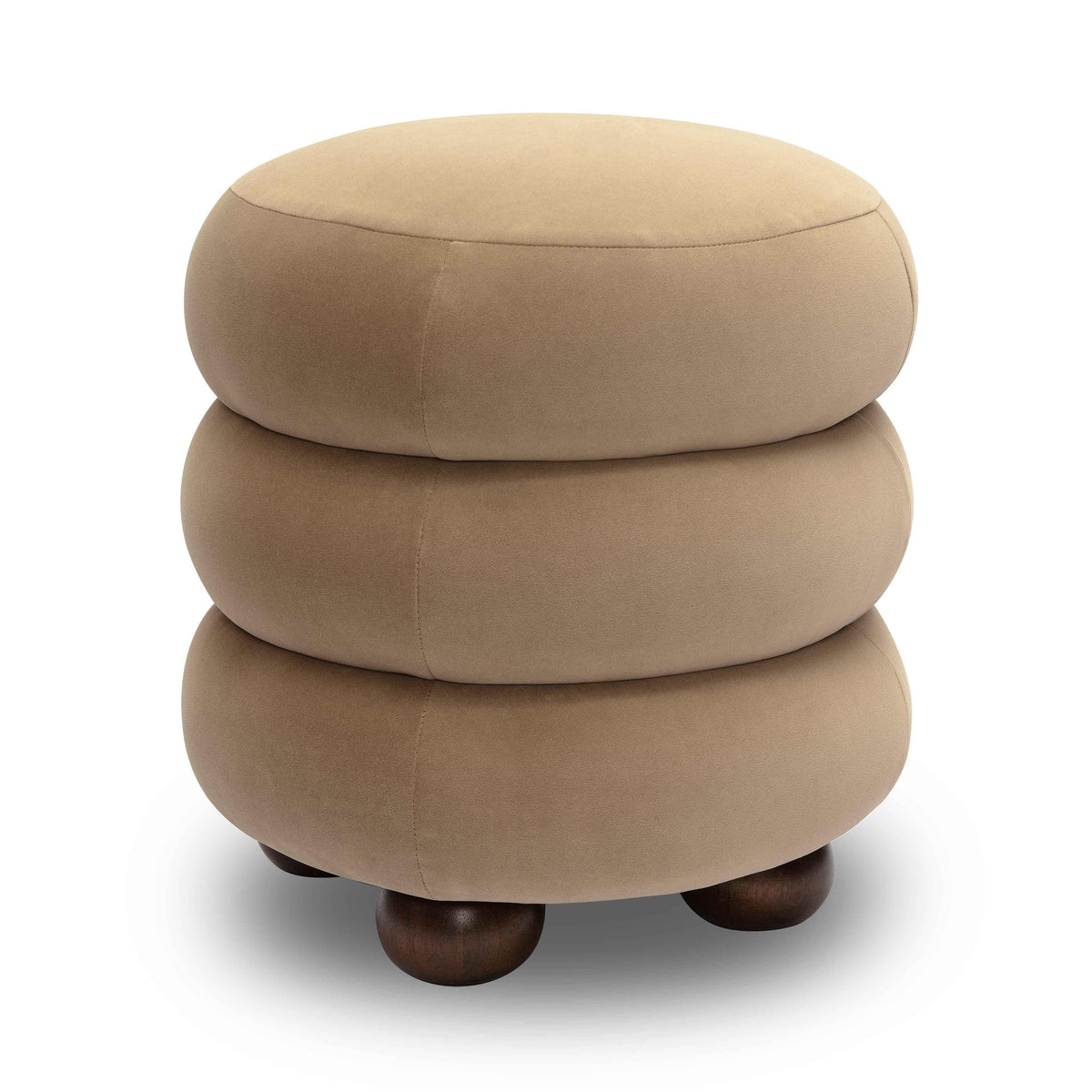 Stefanie Performance Velvet Ottoman