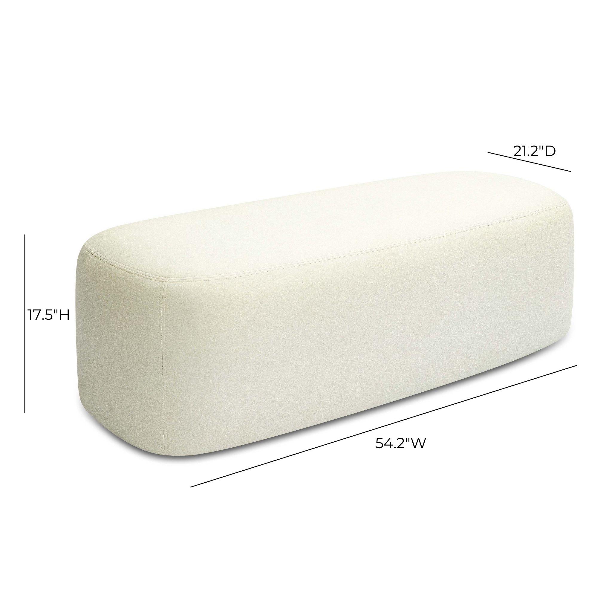 Graceland 54" Performance Faux Mohair Bench