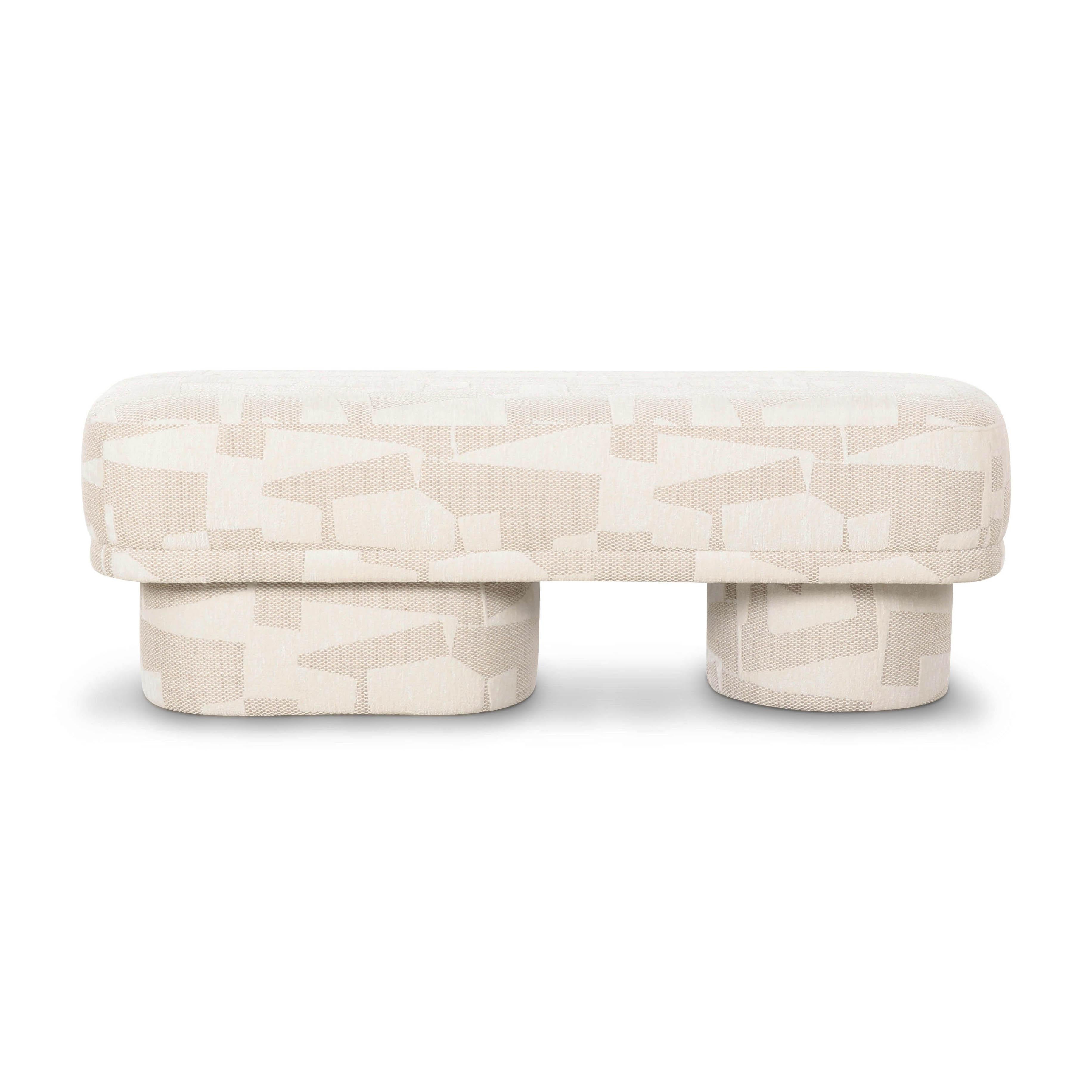 Lena 47" Performance Jacquard Bench