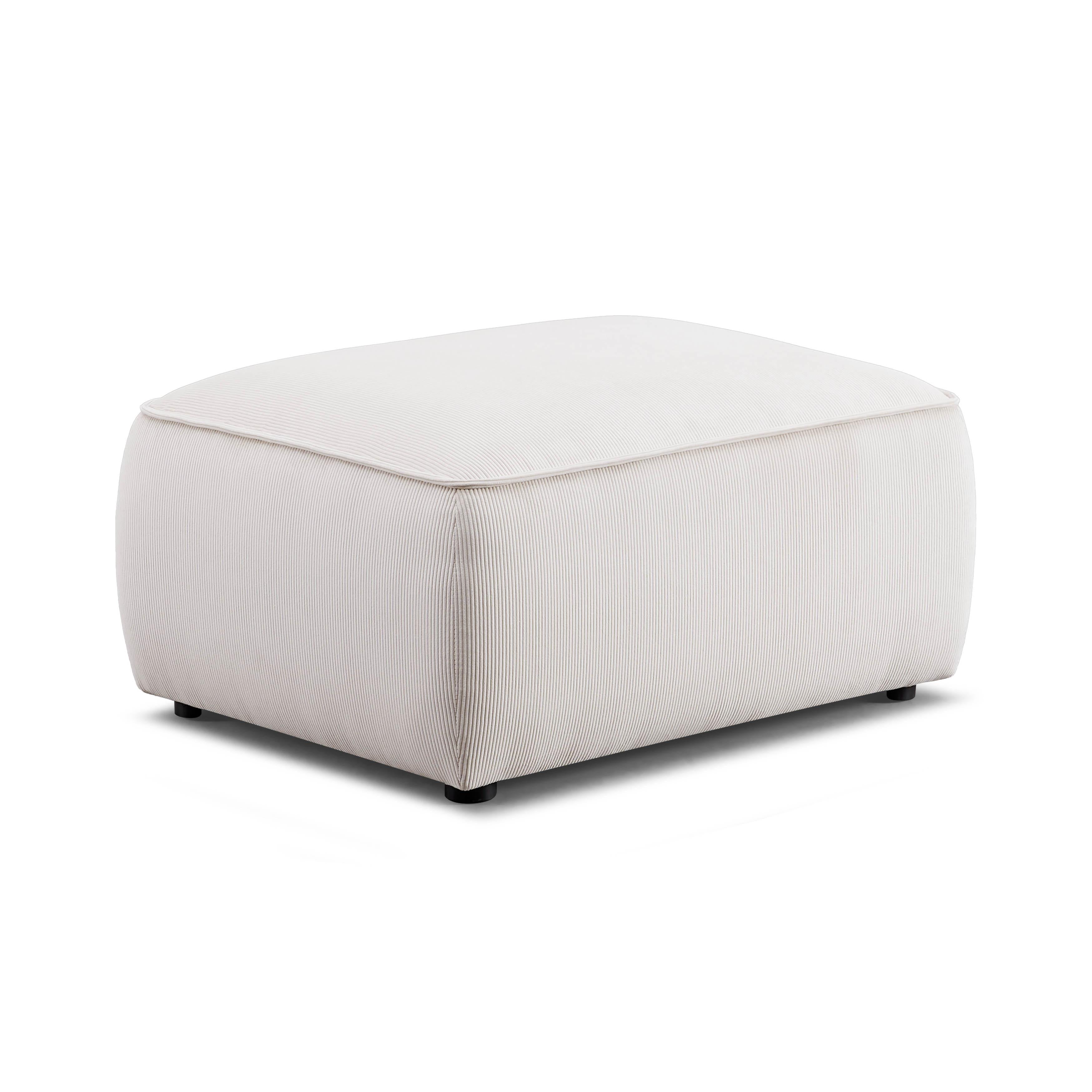 Travie Performance Corduroy Velvet Ottoman