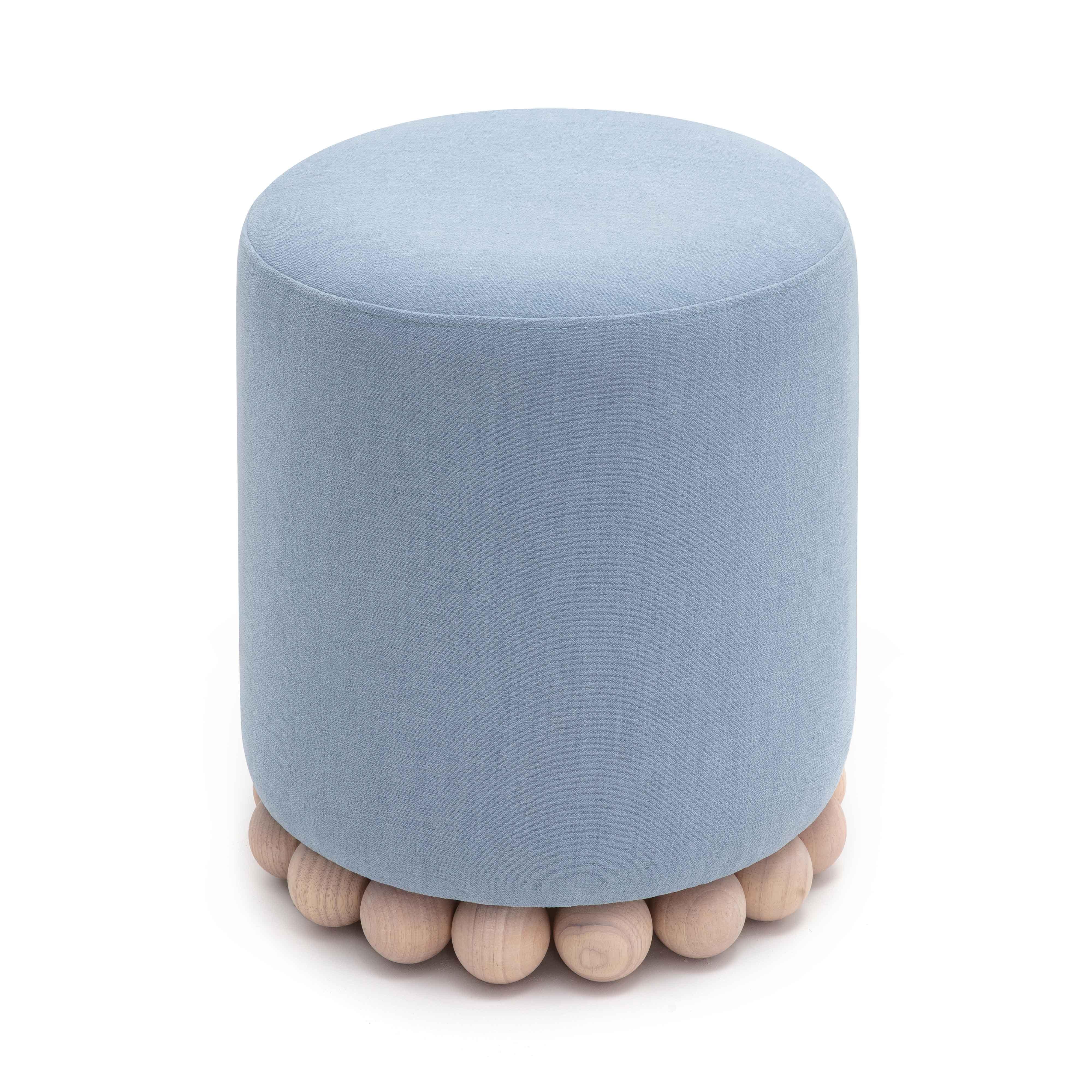 Dex Upcycled Performance Fabric Ottoman