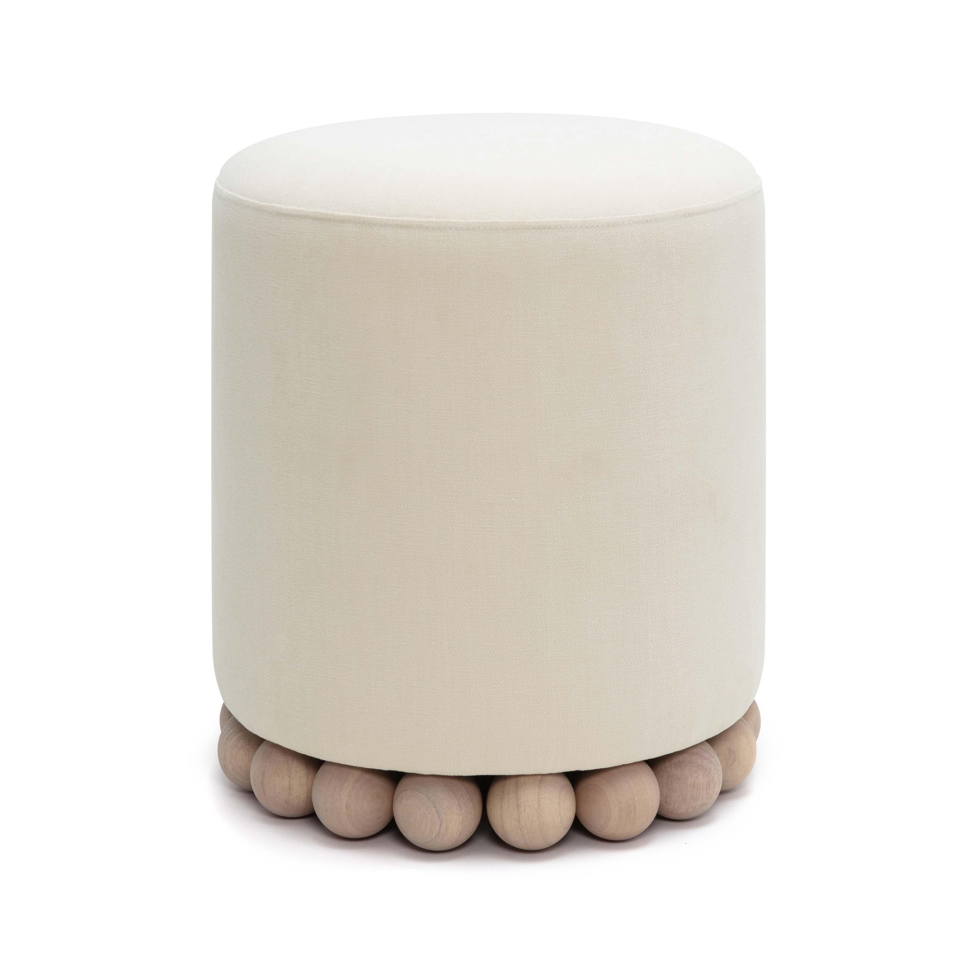 Dex Upcycled Performance Fabric Ottoman