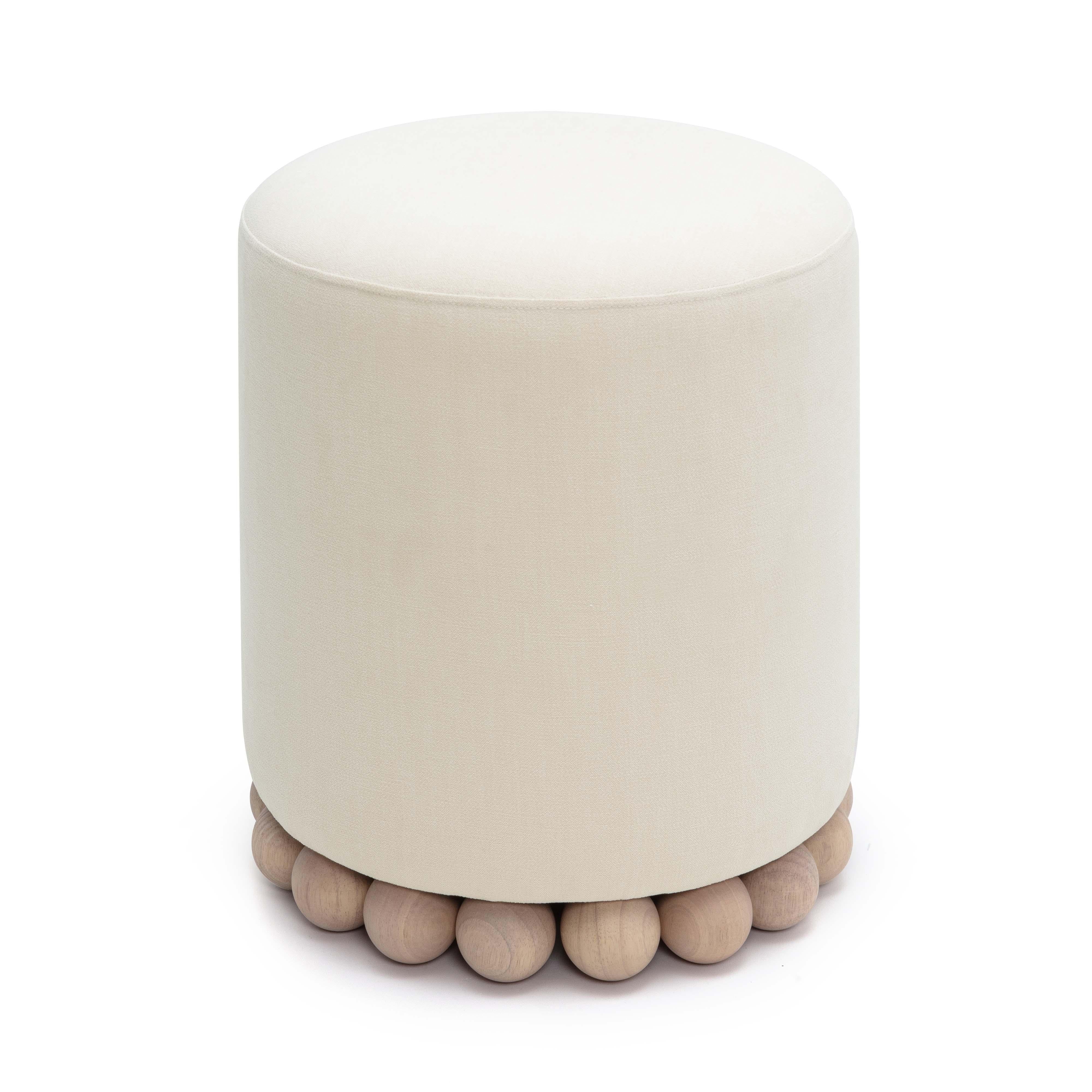 Dex Upcycled Performance Fabric Ottoman