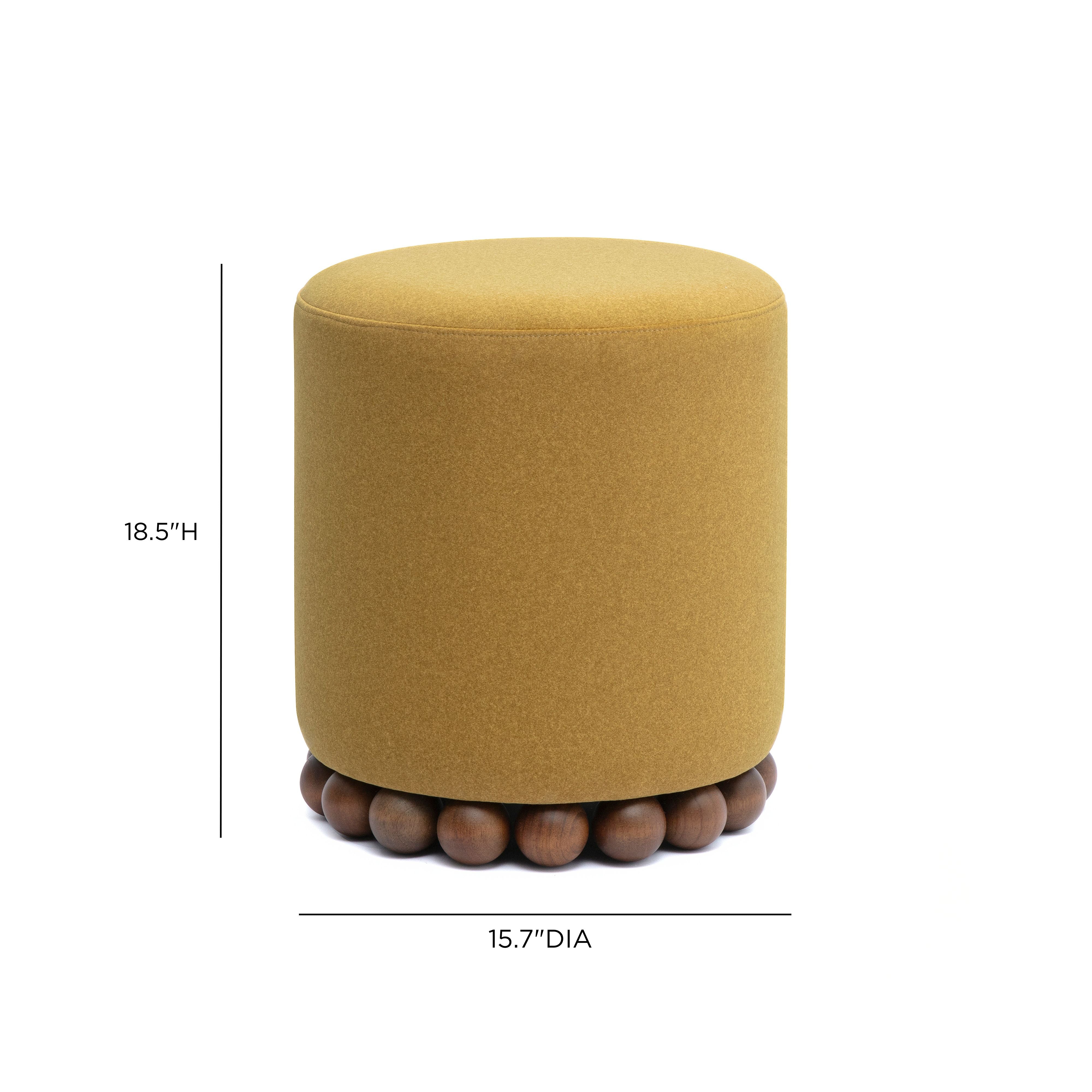 Dex Performance Vegan Mohair Ottoman